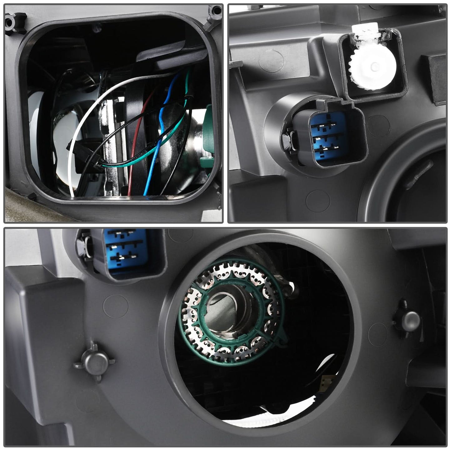 09-12 Ford Flex OE Style HID Headlights - Black Housing Right Side