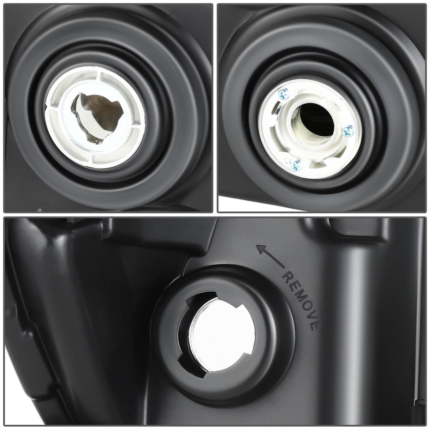 07-10 Ford Edge OE Style Black Housing Headlights - Clear Reflector