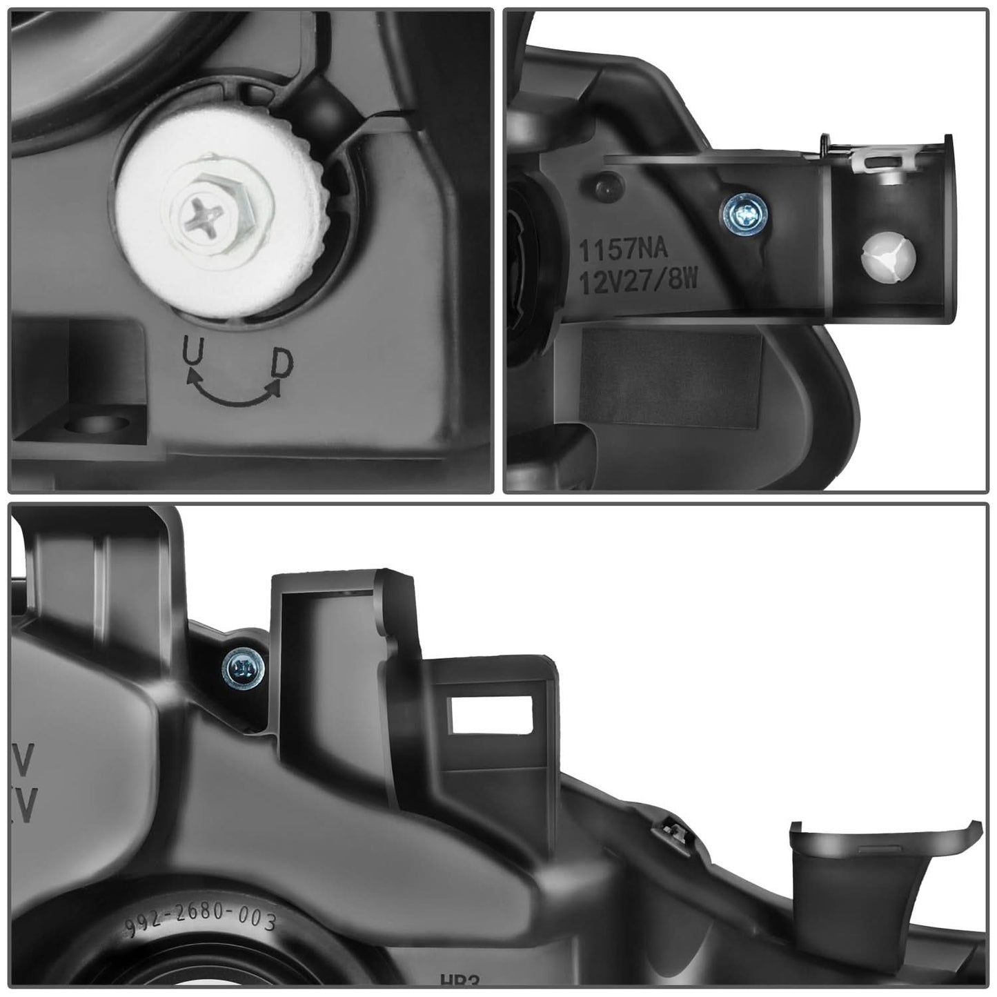 09-14 Murano OE Style Black Housing Headlights