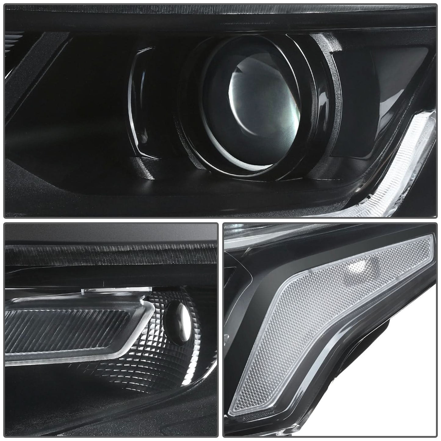 2018 Chevrolet Traverse OE Style Black Housing Clear Headlights