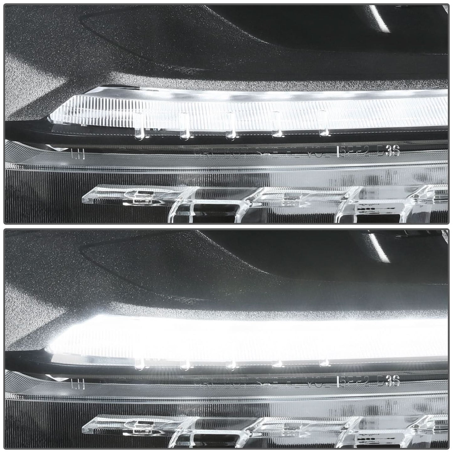 2018 Chevrolet Traverse OE Style Black Housing Clear Headlights