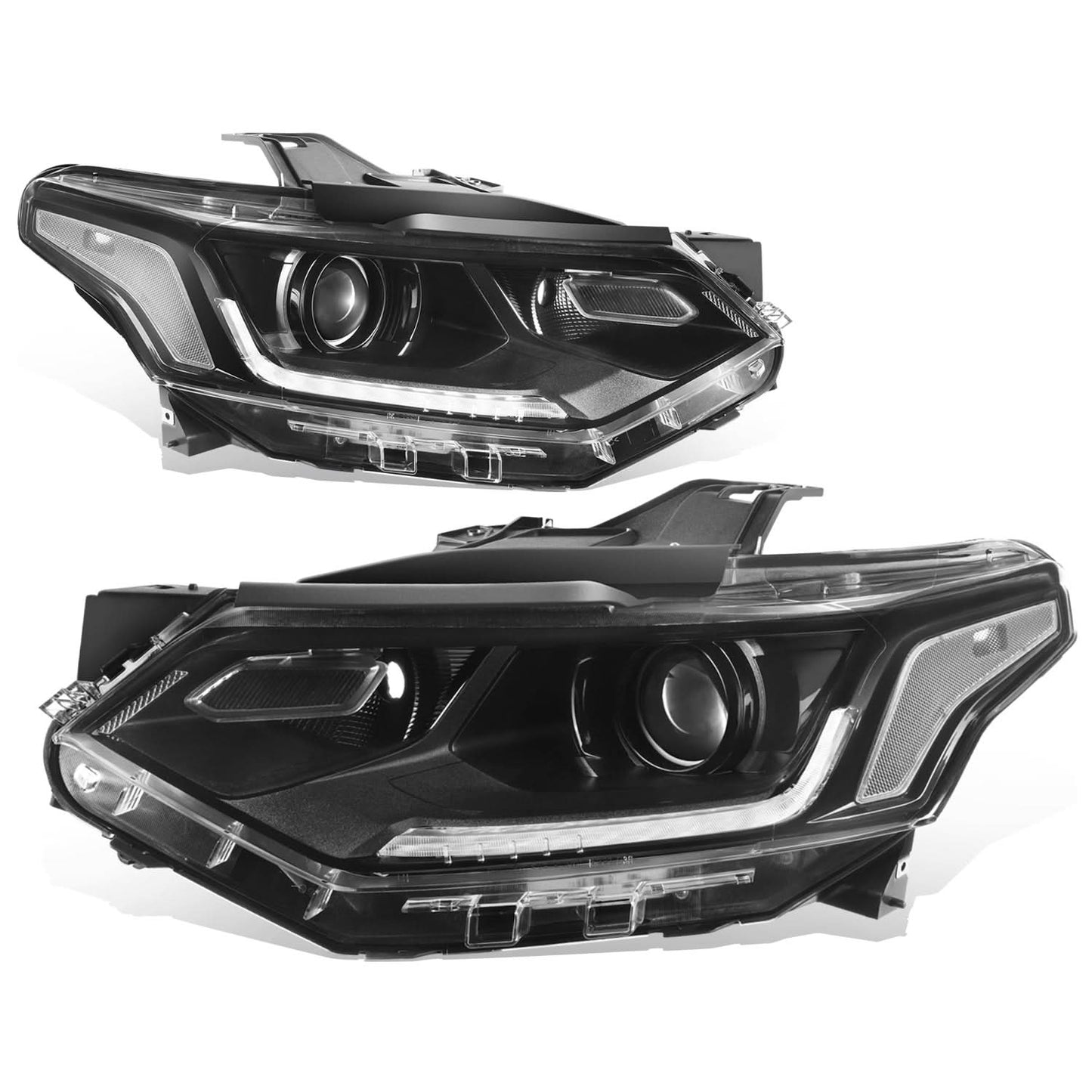 2018 Chevrolet Traverse OE Style Black Housing Clear Headlights