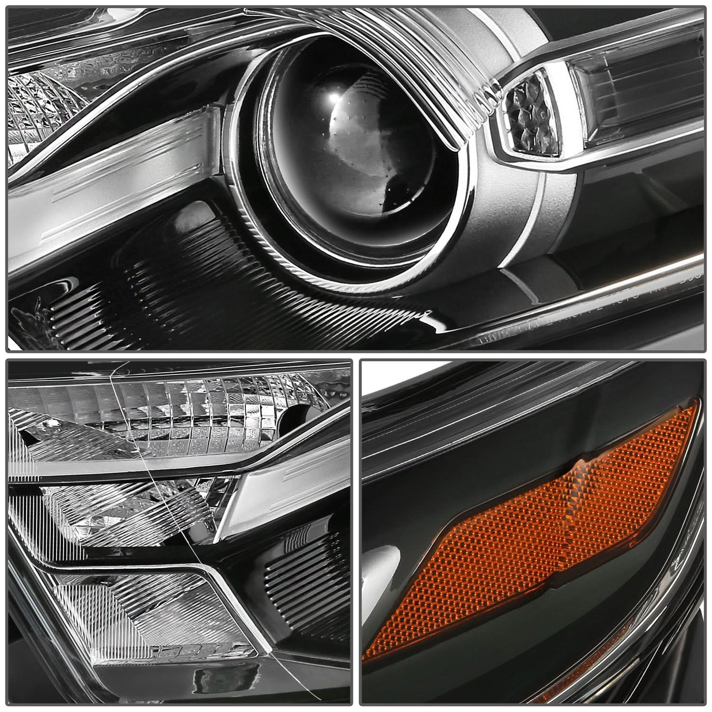 2013-2019 Ford Taurus OE Style Left Headlight - Black Housing