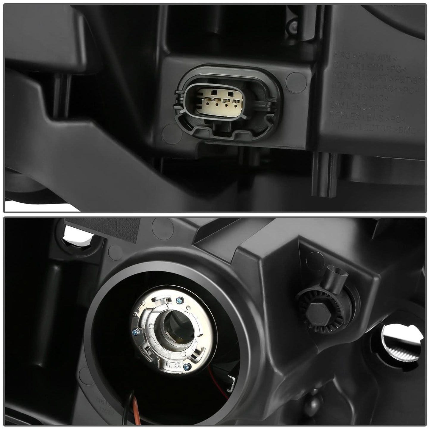 2013-2019 Ford Taurus OE Style Left Headlight - Black Housing