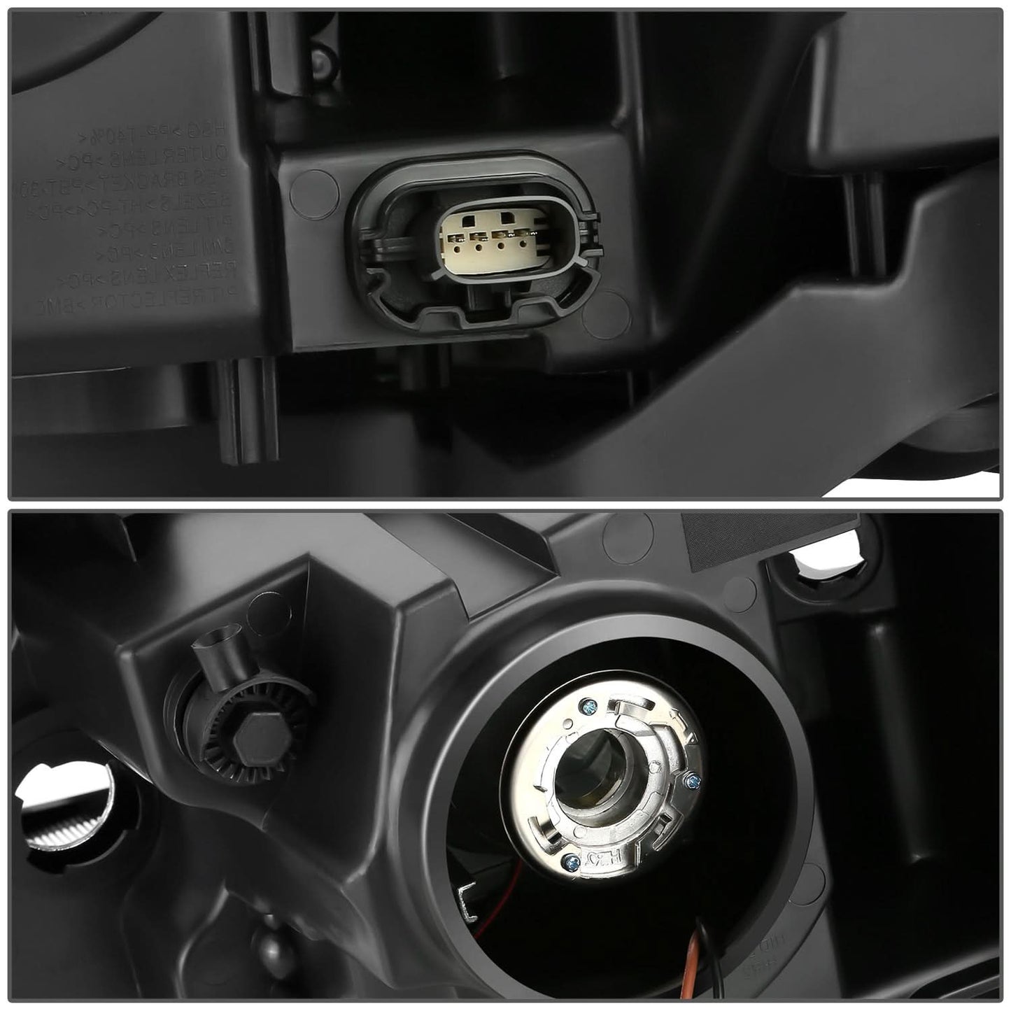 2013-2019 Ford Taurus OE Style Right Headlight - Black Housing