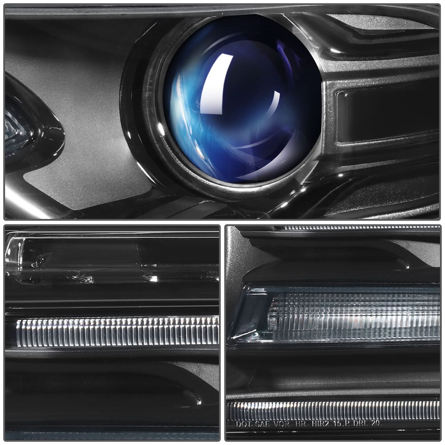 2015-2022 Dodge Charger OE Style Halogen Headlights Set