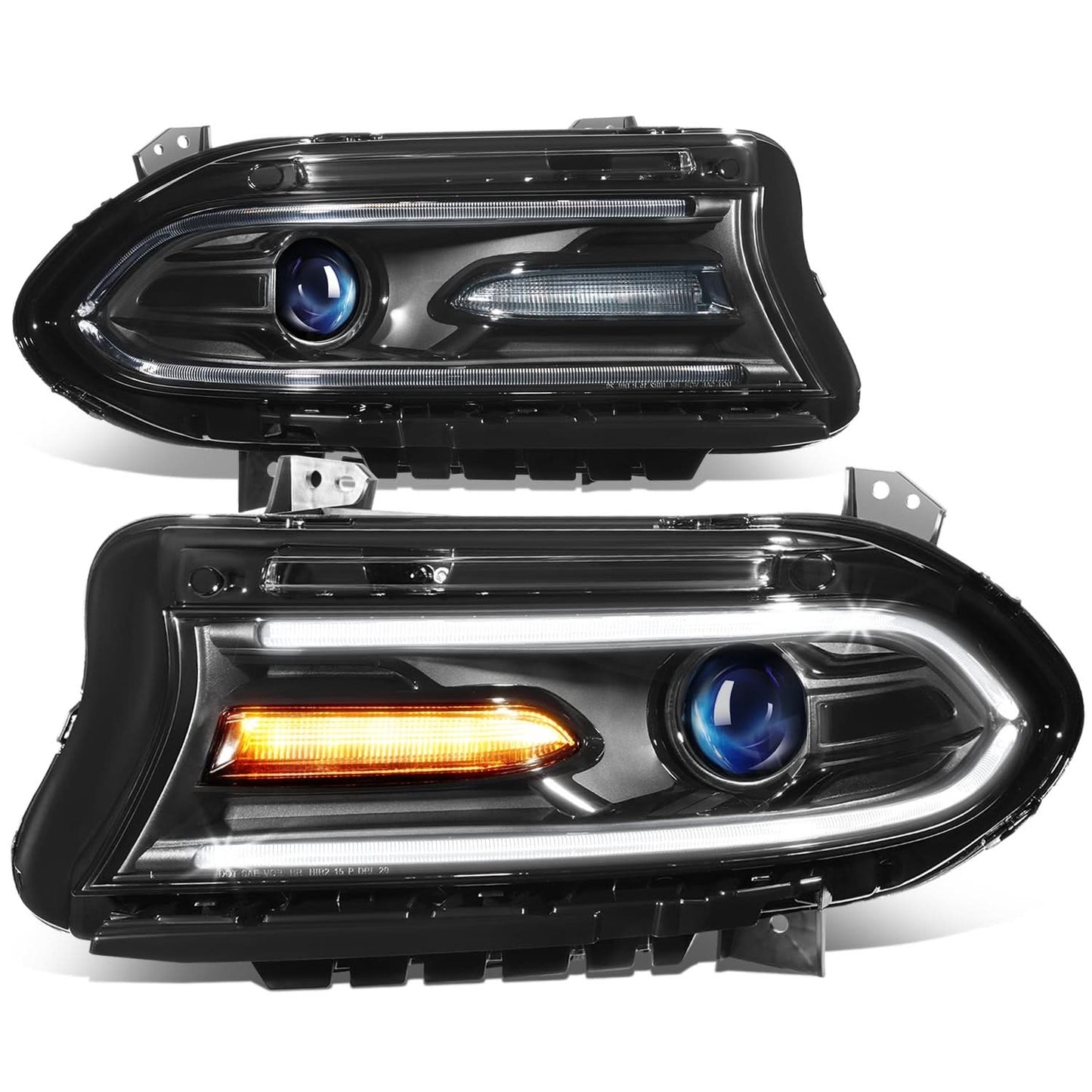 2015-2022 Dodge Charger OE Style Halogen Headlights Set