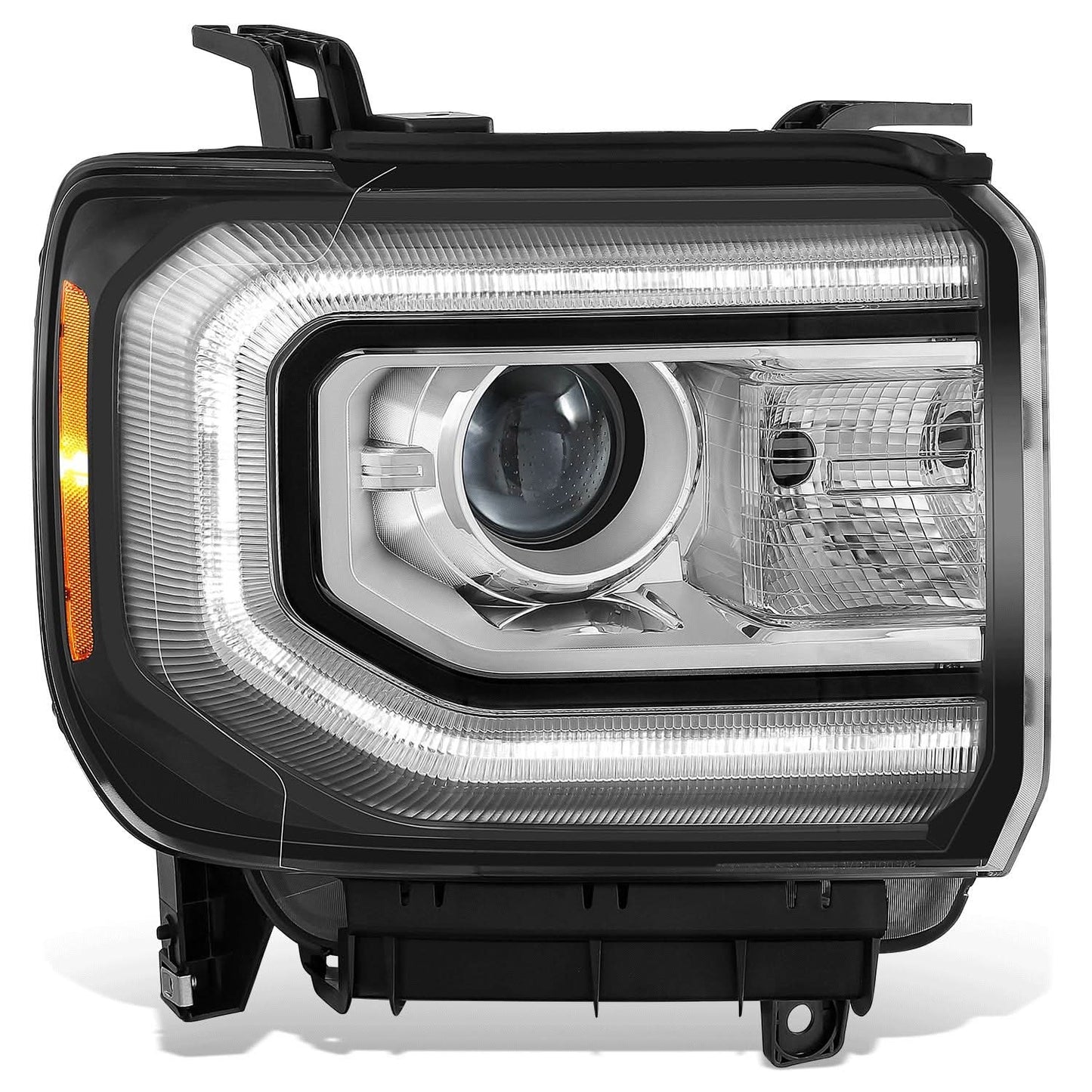 16-19 GMC Sierra 1500 OE Style HID DRL Headlight - Right Side Black