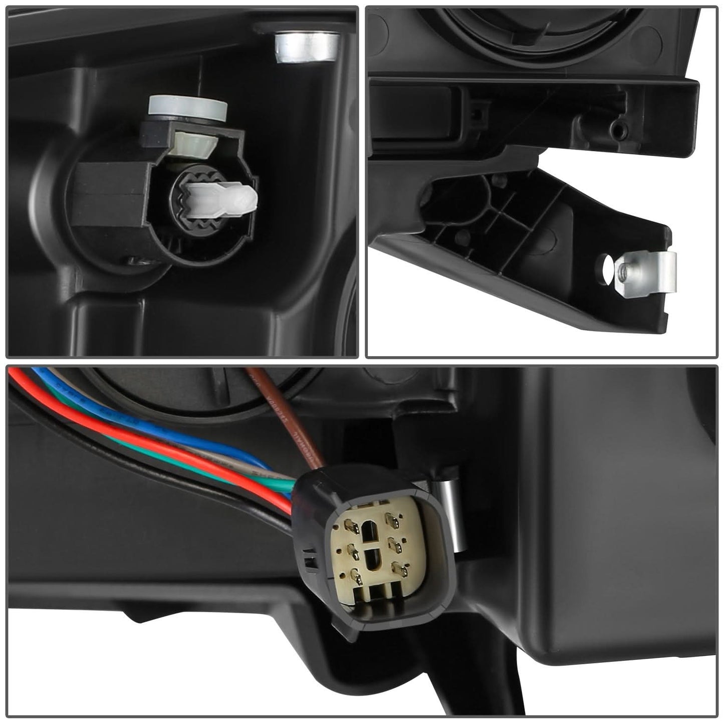 2013-2016 GMC Acadia Projector Headlights - Right Side Black Housing
