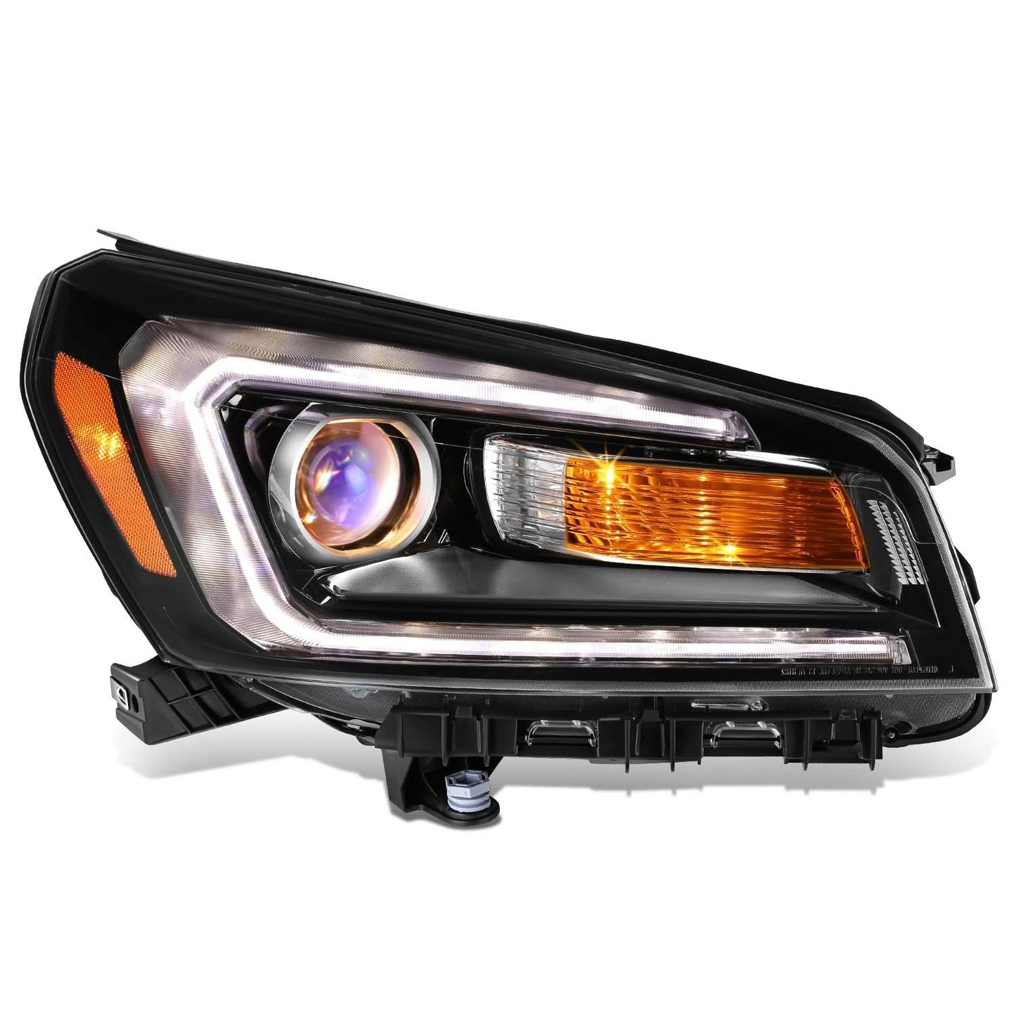 2013-2016 GMC Acadia Projector Headlights - Right Side Black Housing