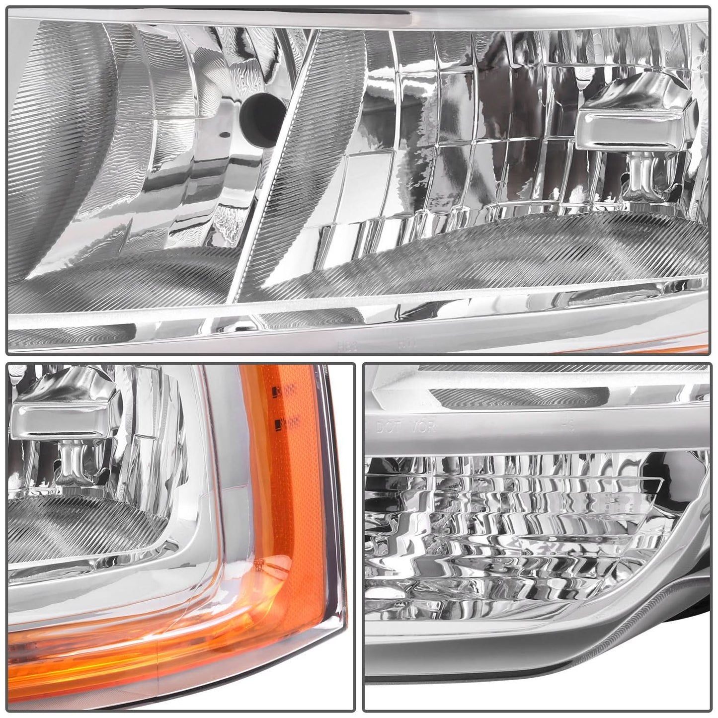 15-17 Ford Expedition OE Style Chrome Housing Headlights - Left