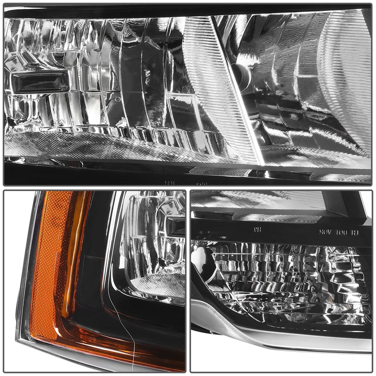 2015-2017 Ford Expedition OE Style Right Headlight - Black Housing