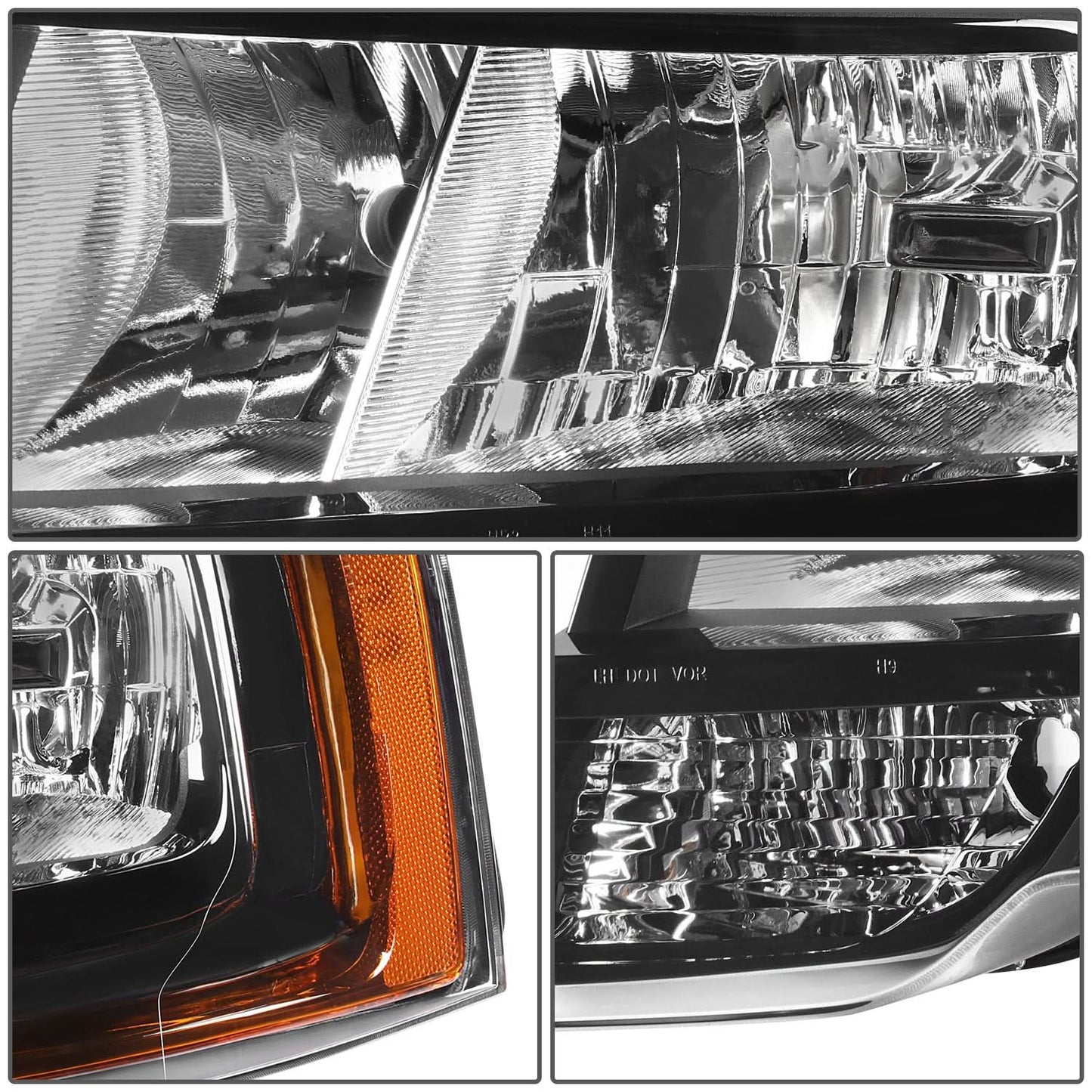 15-17 Ford Expedition OE Style Black Housing Headlights