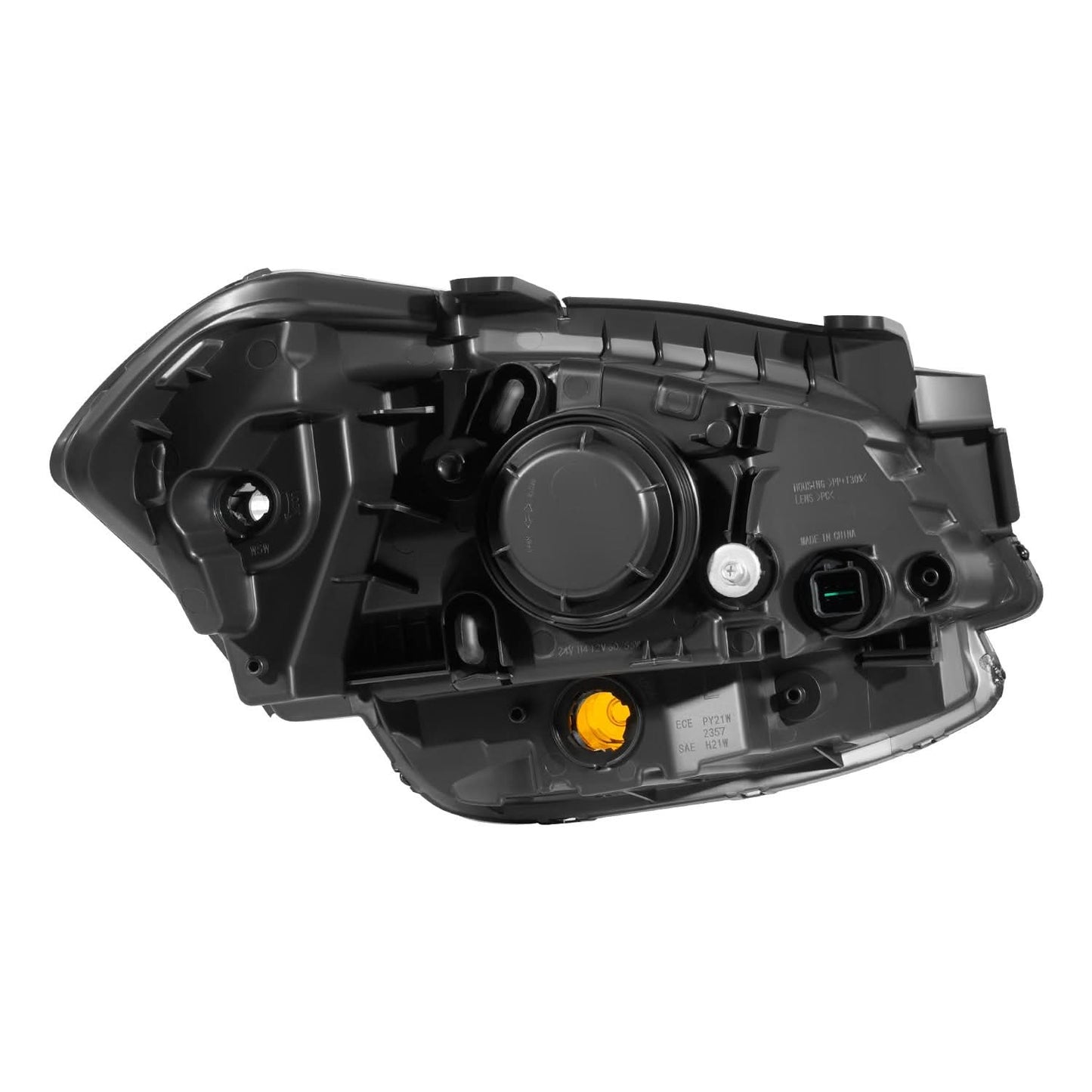 2010-2011 Kia Soul OE Style Headlights - Black Housing Clear Reflector