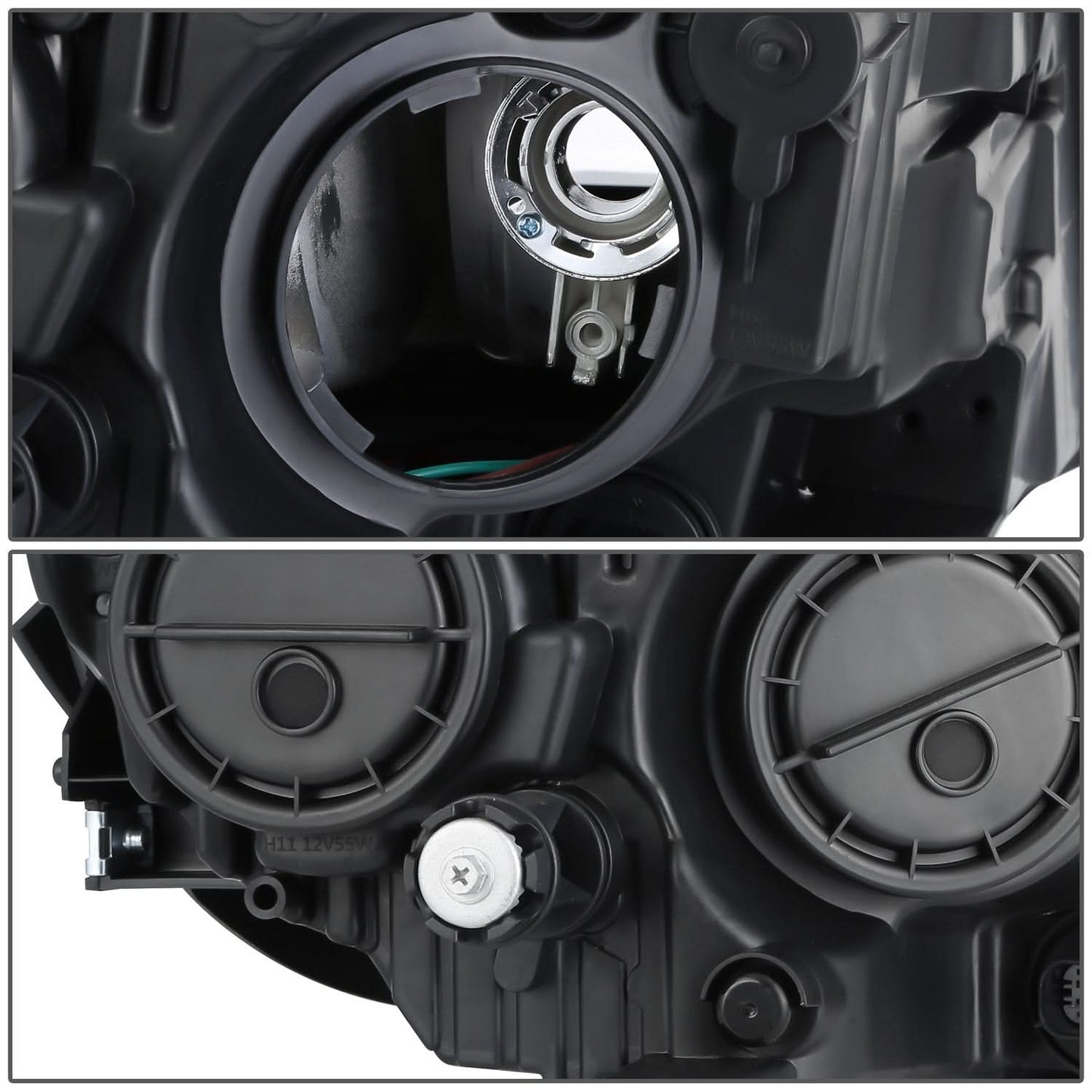17-21 Jeep Compass OE Style Headlights - Black Housing Clear Reflector