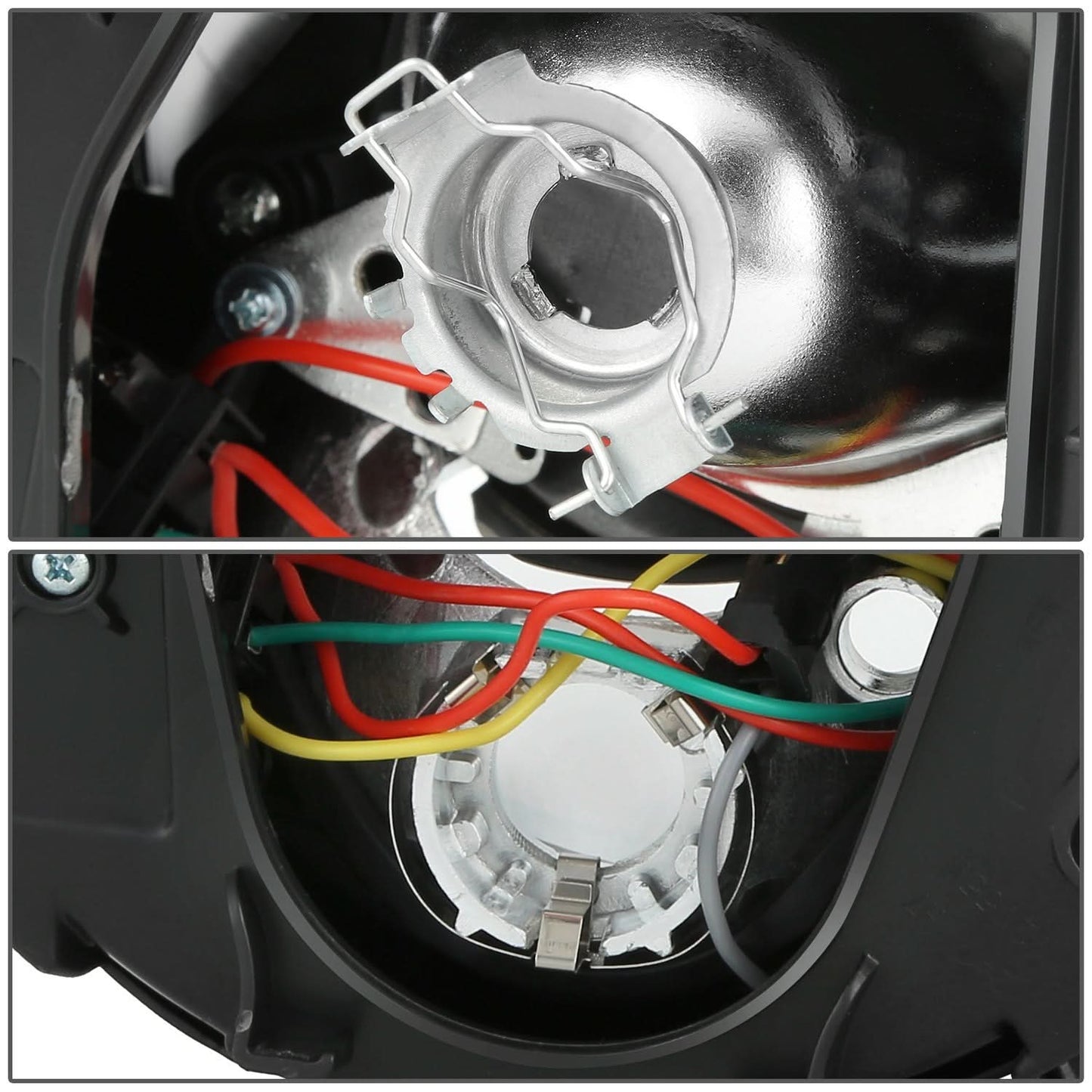 06-10 Volkswagen Beetle Projector Headlights - Chrome Housing Clear Lens