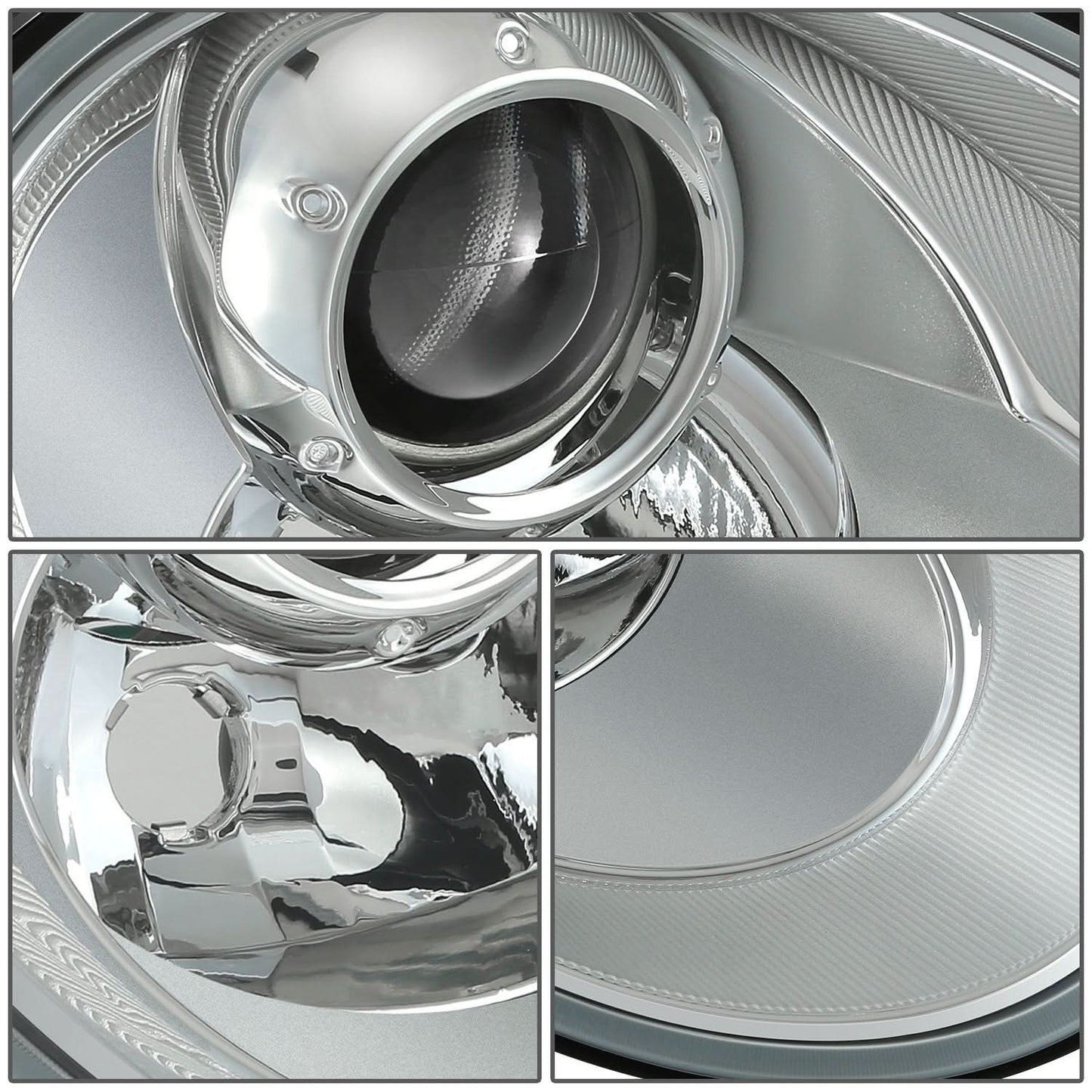 2006-2010 Volkswagen Beetle Projector Headlights - Chrome Housing