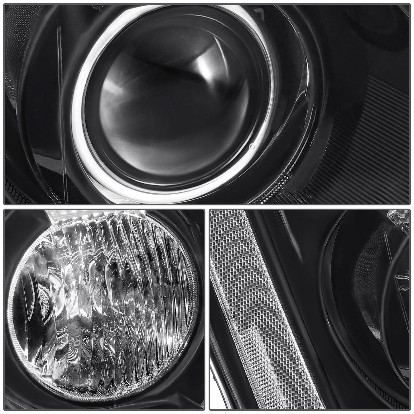 06-11 Cadillac DTS OE Style Black Housing Clear Reflector Headlights