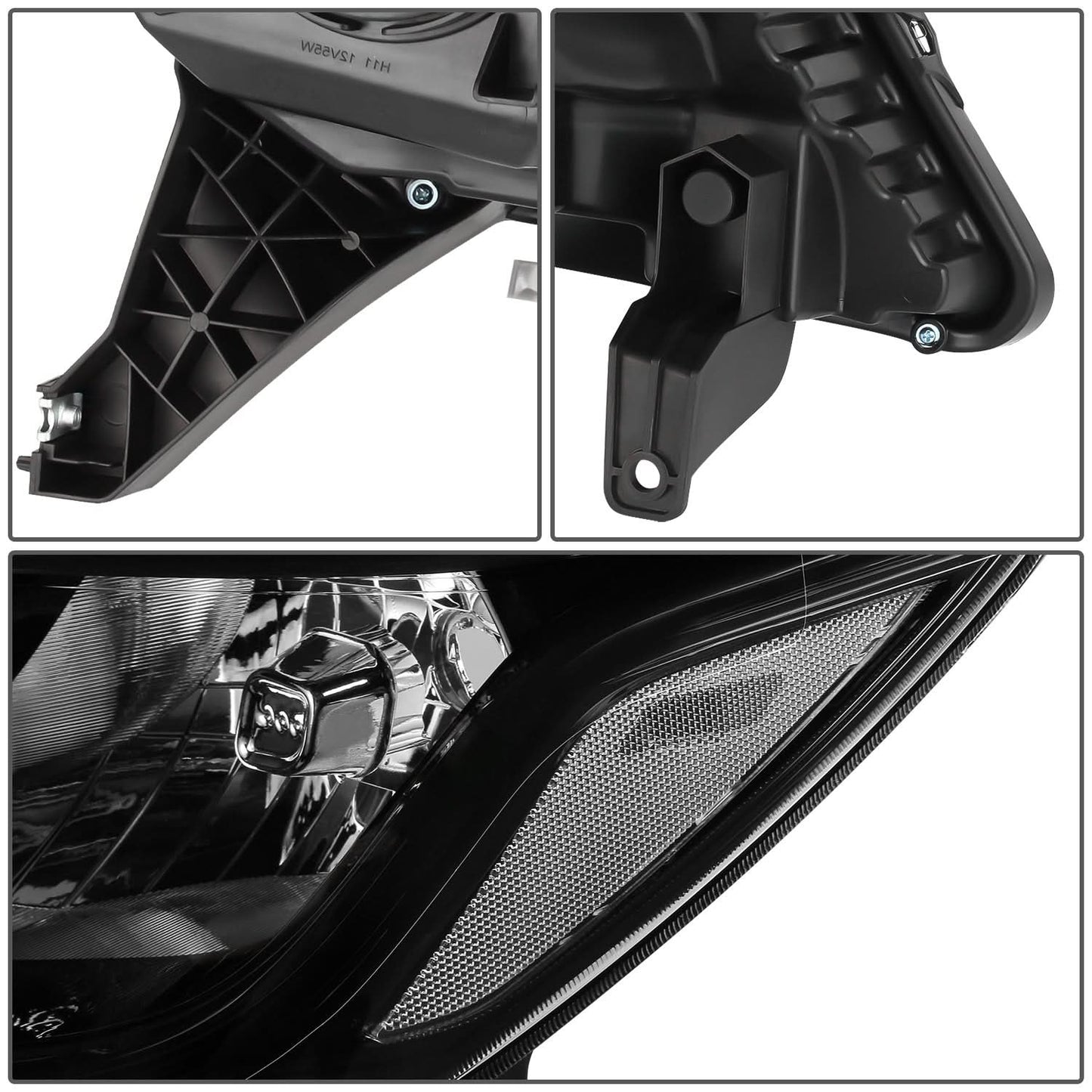 2013-2016 Nissan Pathfinder OE Style Headlights - Black Housing