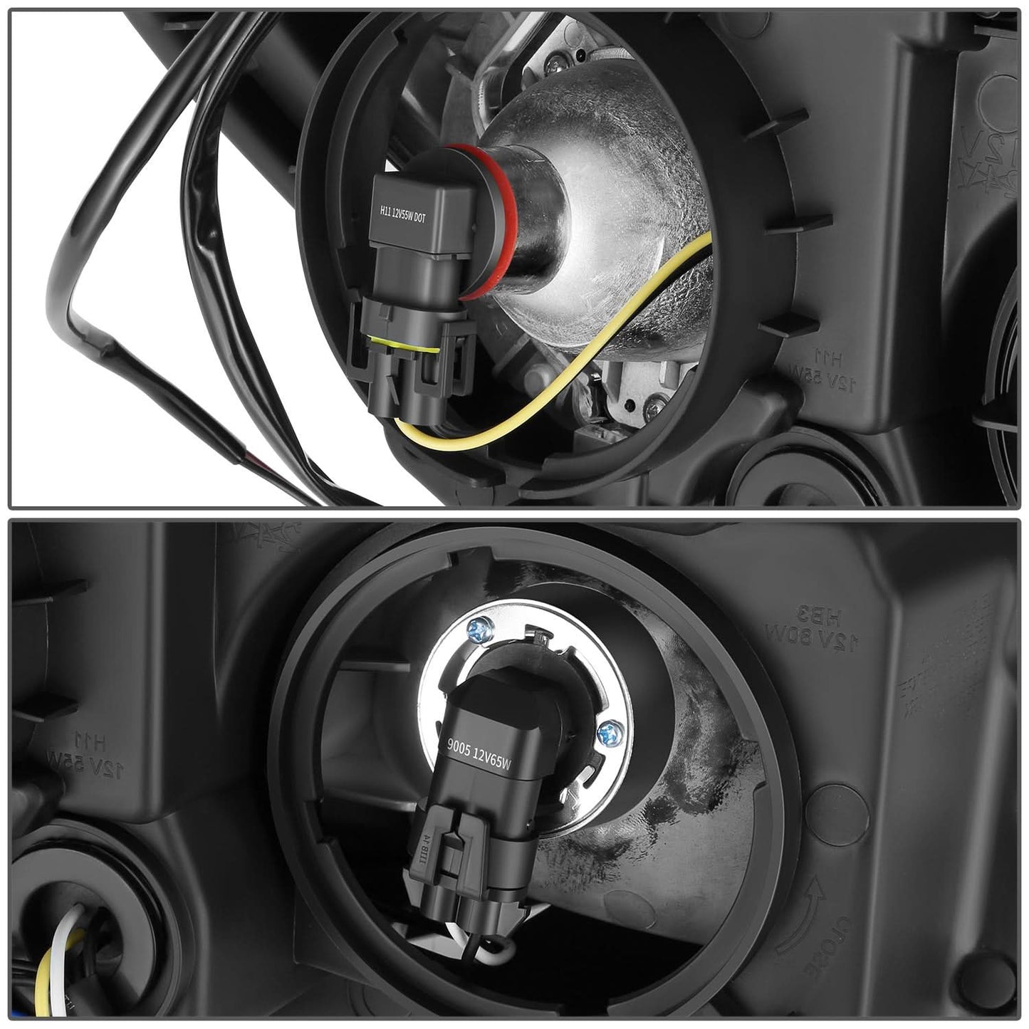 2010-2015 Chevrolet Equinox OE Style Projector Headlights Chrome Housing