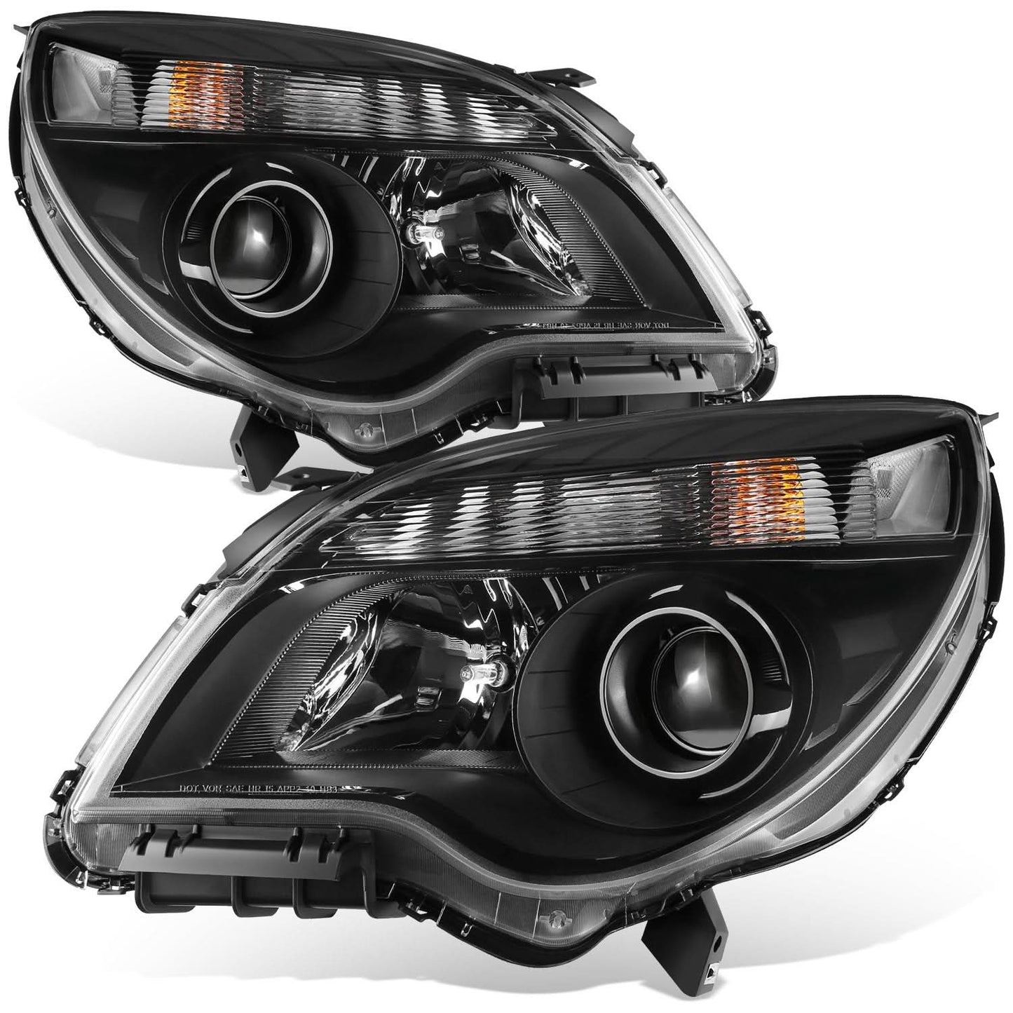 10-15 Chevrolet Equinox OE Style Projector Headlights Black Housing