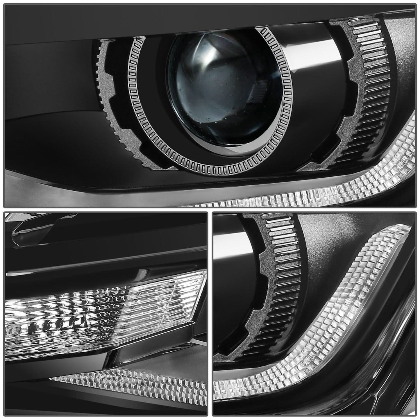 2016-2022 Chevrolet Camaro Projector Headlights - Left Side Black