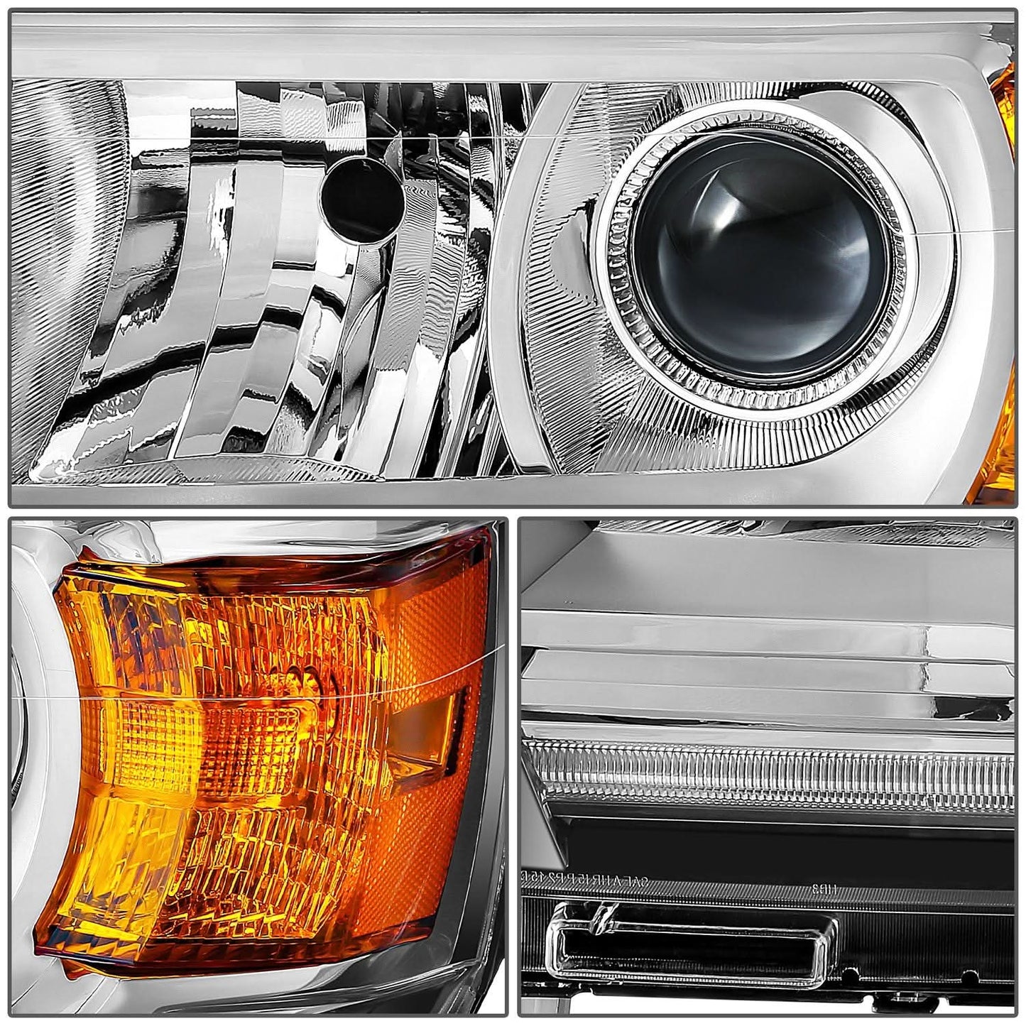 2015-2022 GMC Canyon Projector Headlights - Chrome Housing Left Front