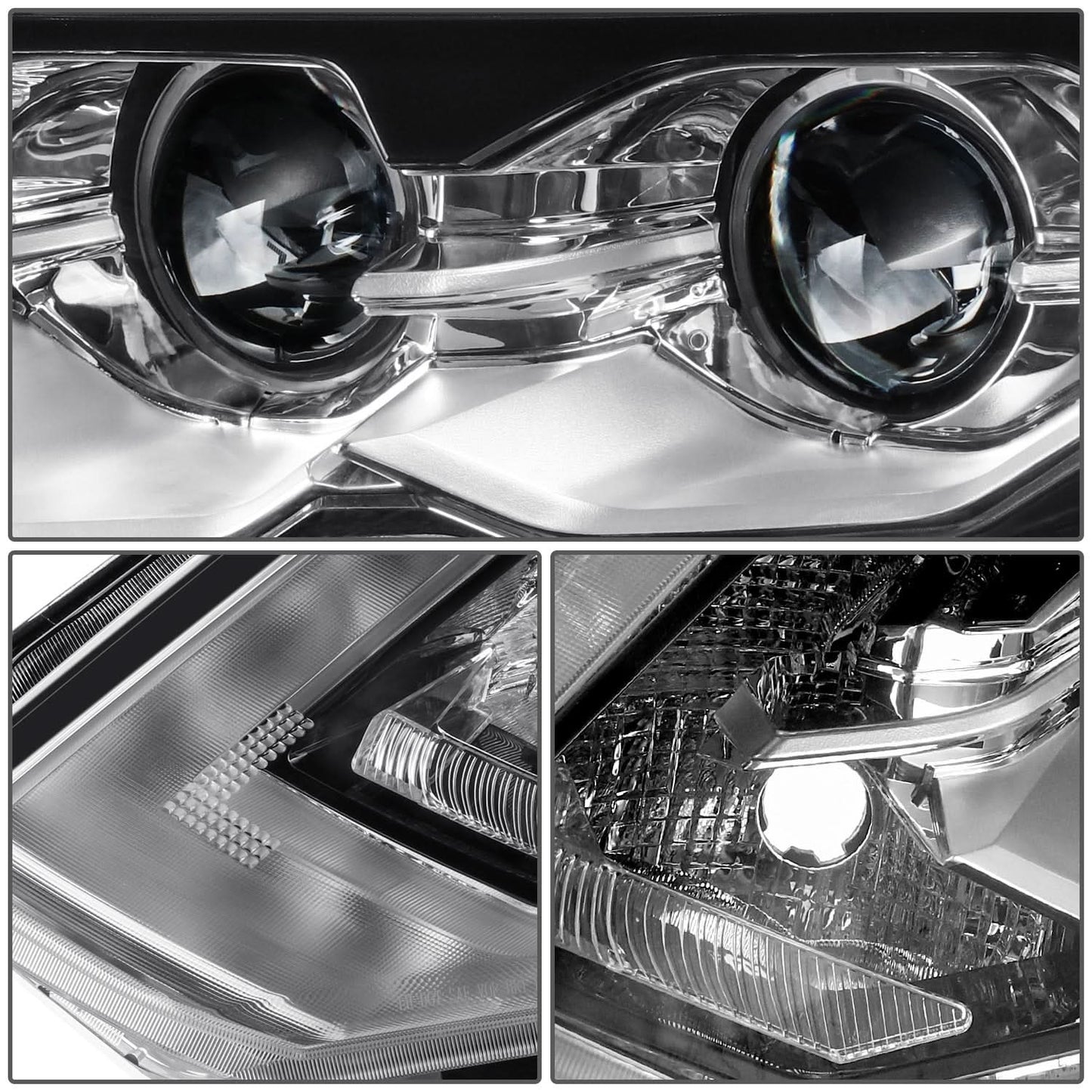 2017-2019 Nissan Rogue OE Style Full LED Hybrid Headlight - Left Side