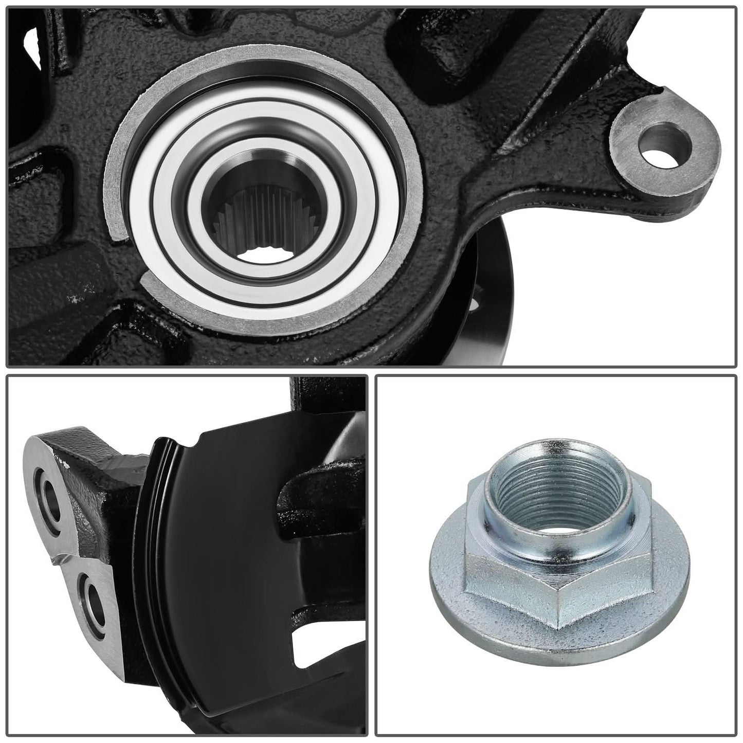 2006-2012 Ford Fusion Front Left Loaded Knuckle Assembly
