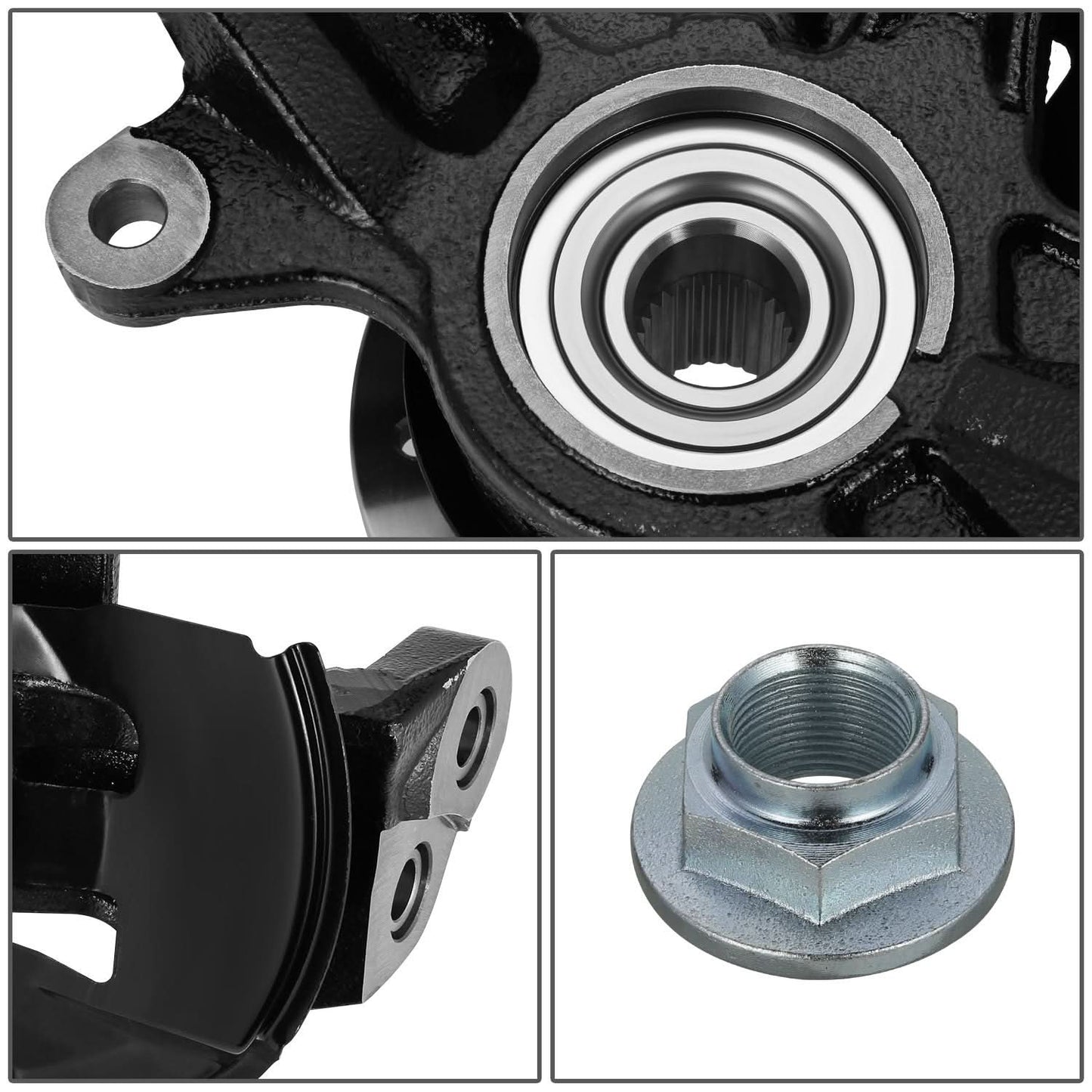 2006-2012 Ford Fusion Front Right Loaded Knuckle Assembly