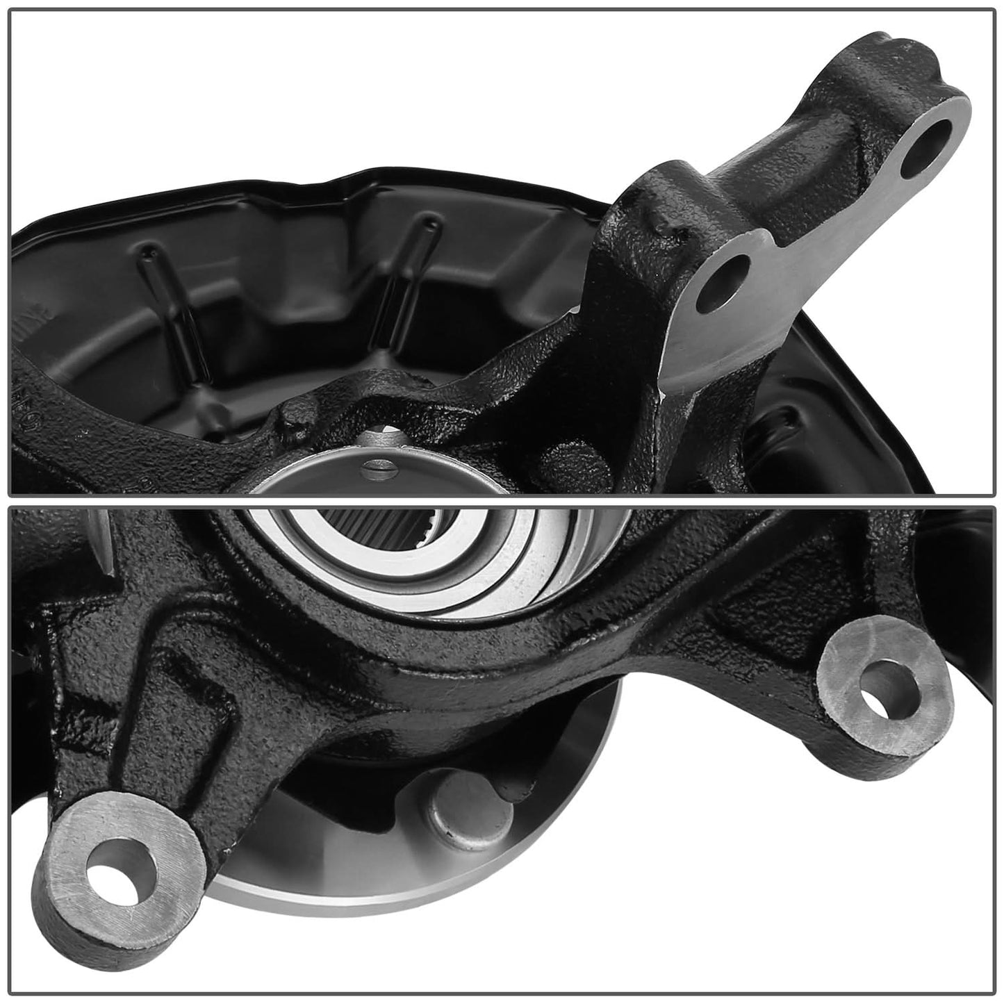 2007-2011 Toyota Camry Front Left Loaded Knuckle Assembly - OEM Black