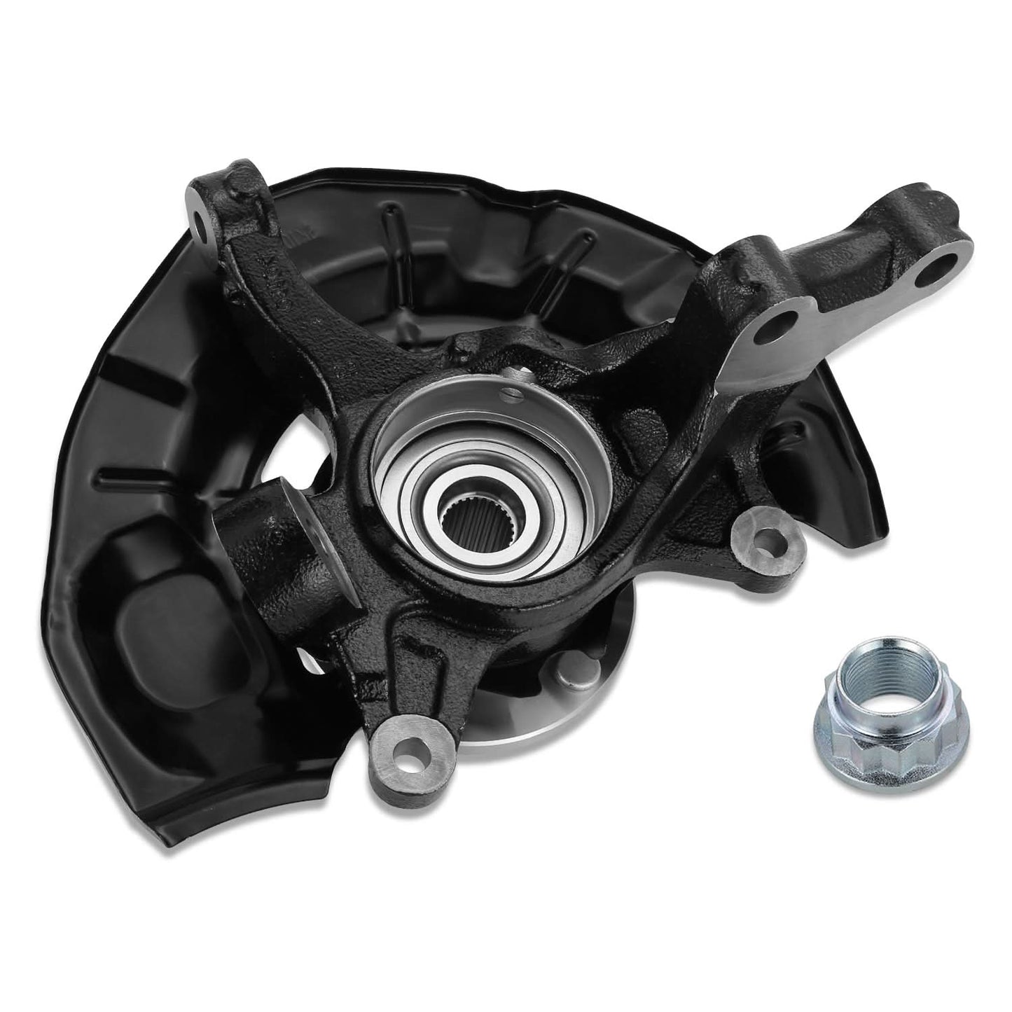 2007-2011 Toyota Camry Front Left Loaded Knuckle Assembly - OEM Black