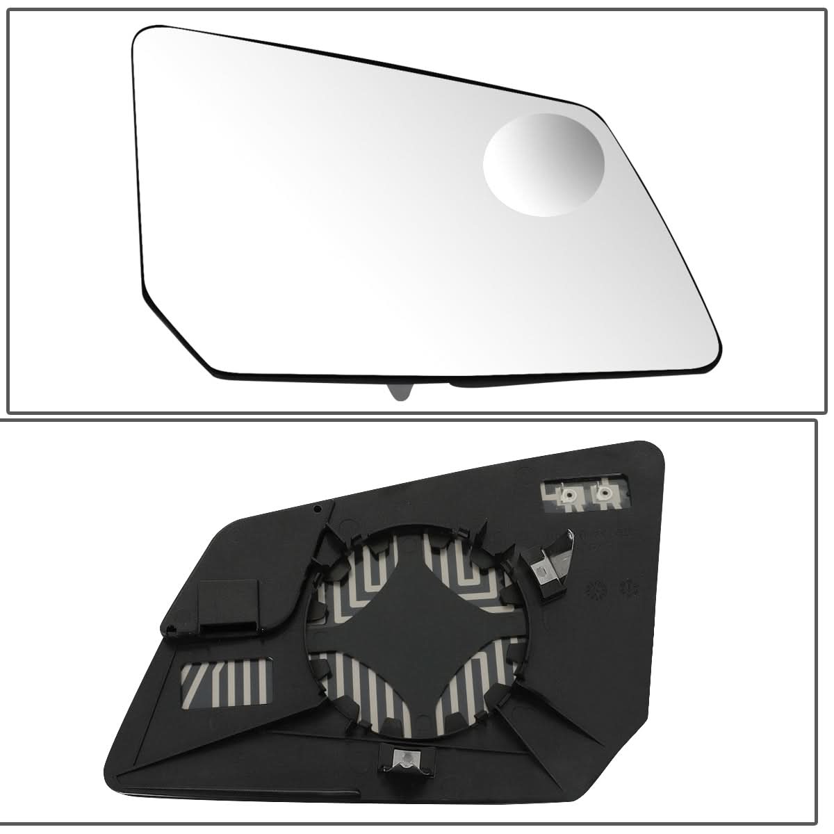 09-17 Chevrolet Traverse Mirror Glass Lens - Heated w/ Round Spotter