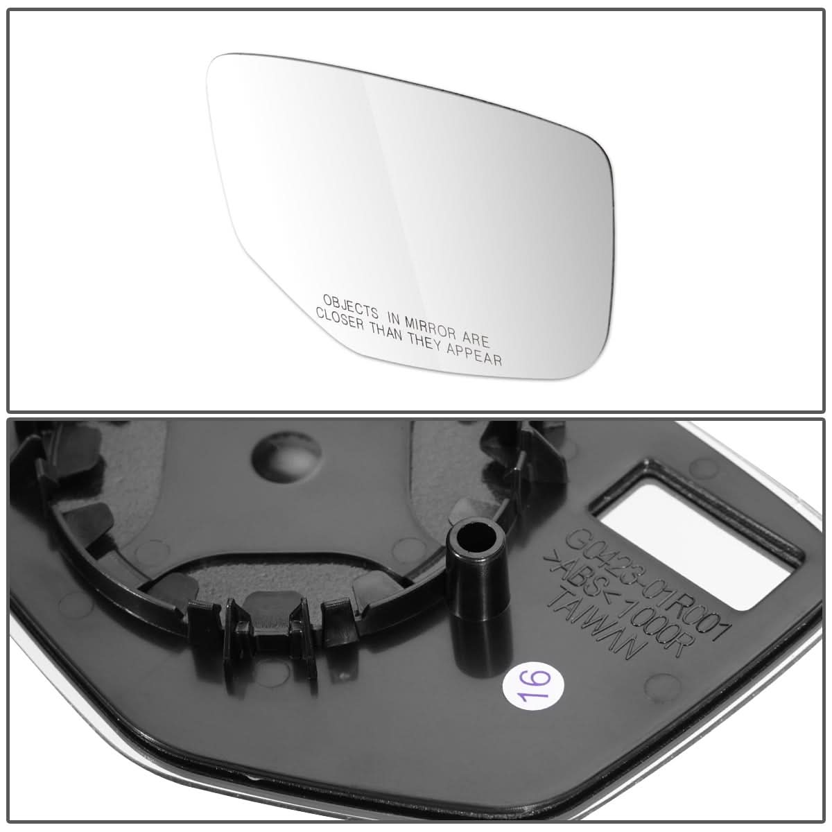 2013-2015 Honda Accord OE Style Mirror Glass Lens - Right