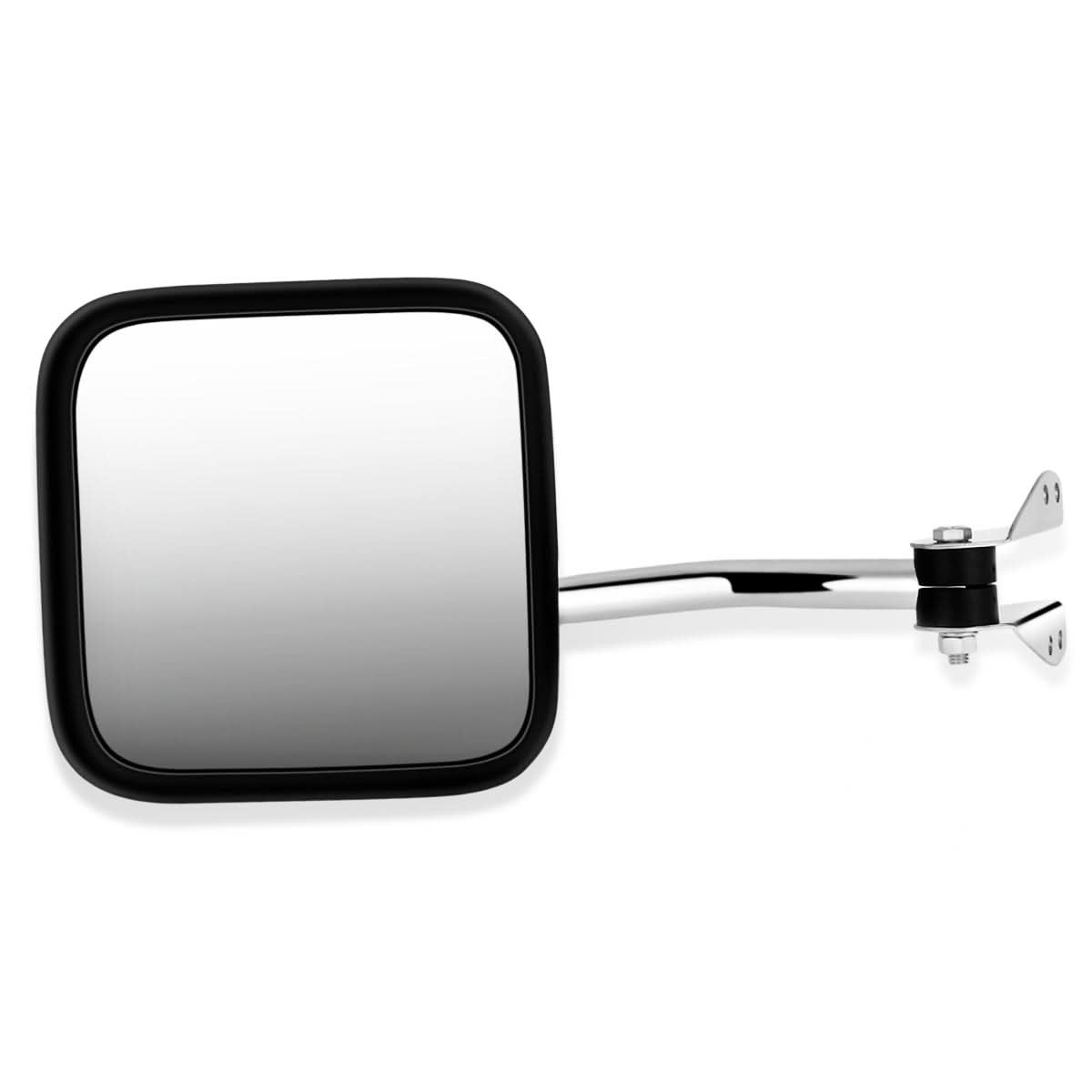 60-86 Jeep CJ Manual Folding Side Mirror - Chrome Left