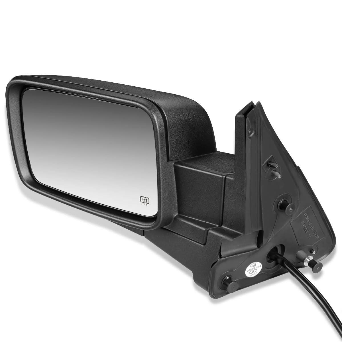 06-10 Jeep Commander Powered Heated Mirror - Left - Textured Black