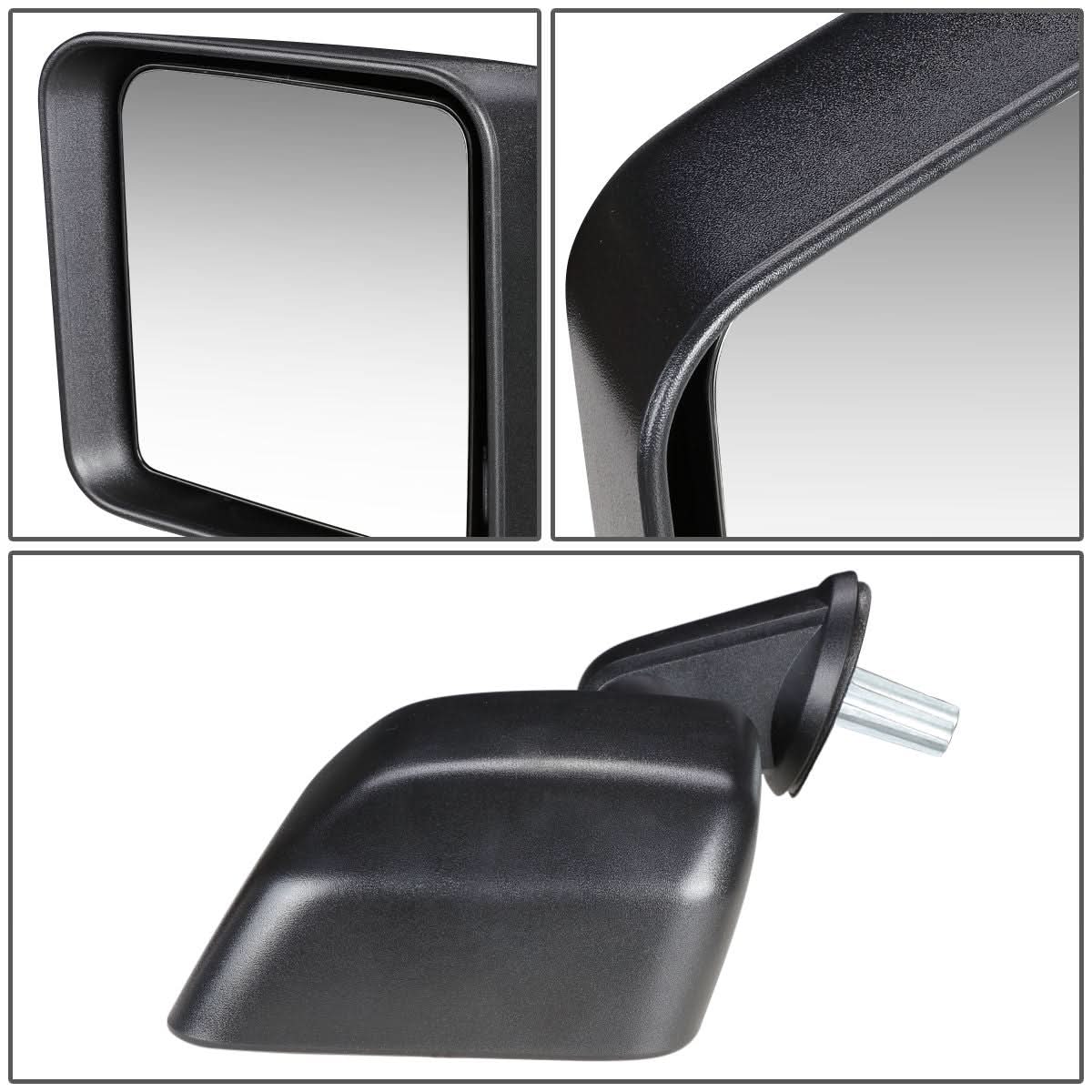 07-18 Jeep Wrangler JK OEM Manual Side Mirror Left Textured Black