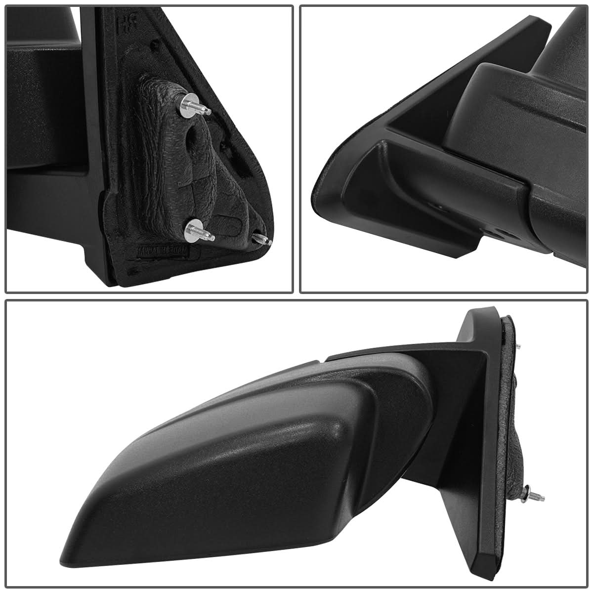 2007-2017 Jeep Patriot Manual Side Mirror - Left Textured Black