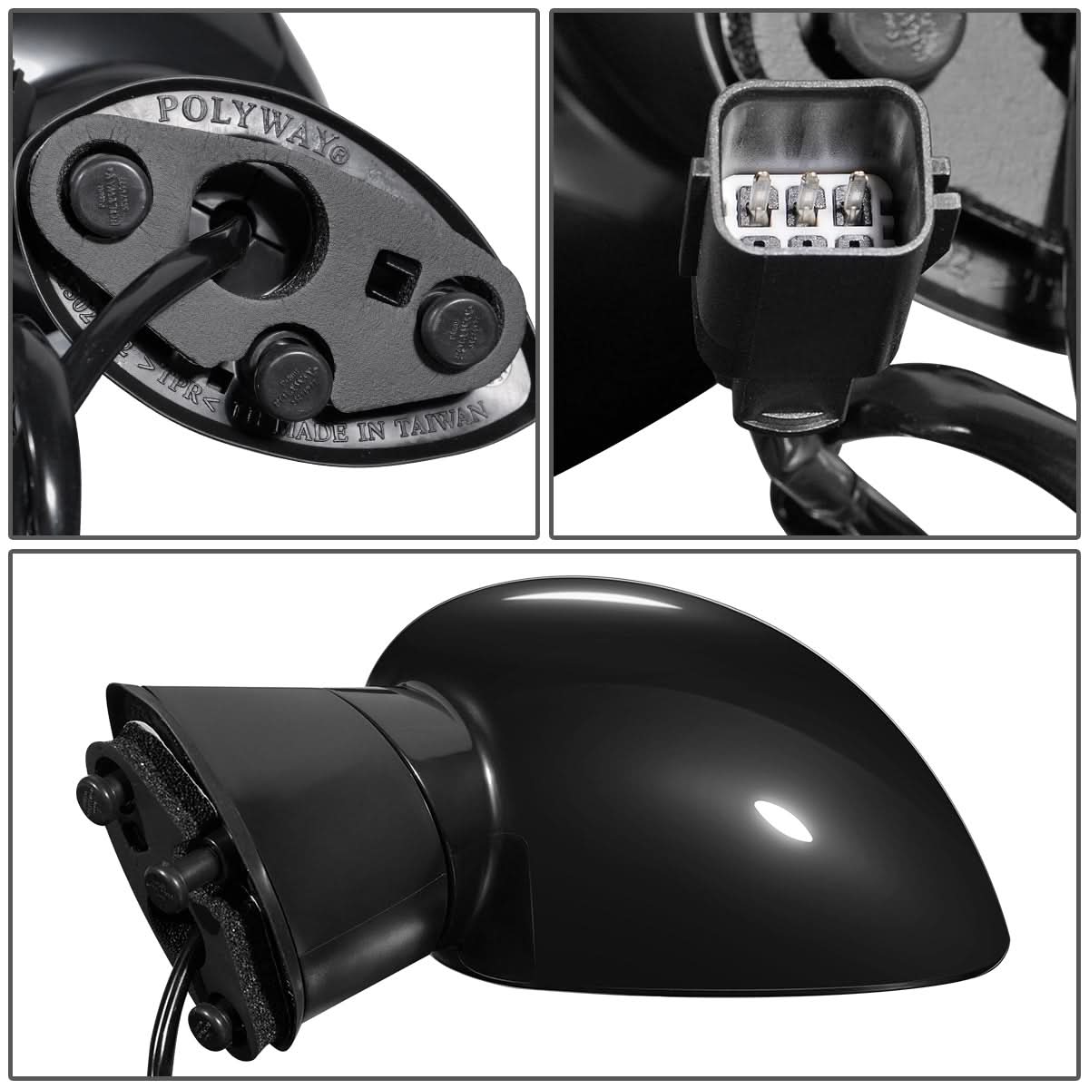 2008-2014 Dodge Challenger OEM Powered Left Side Mirror - Paintable