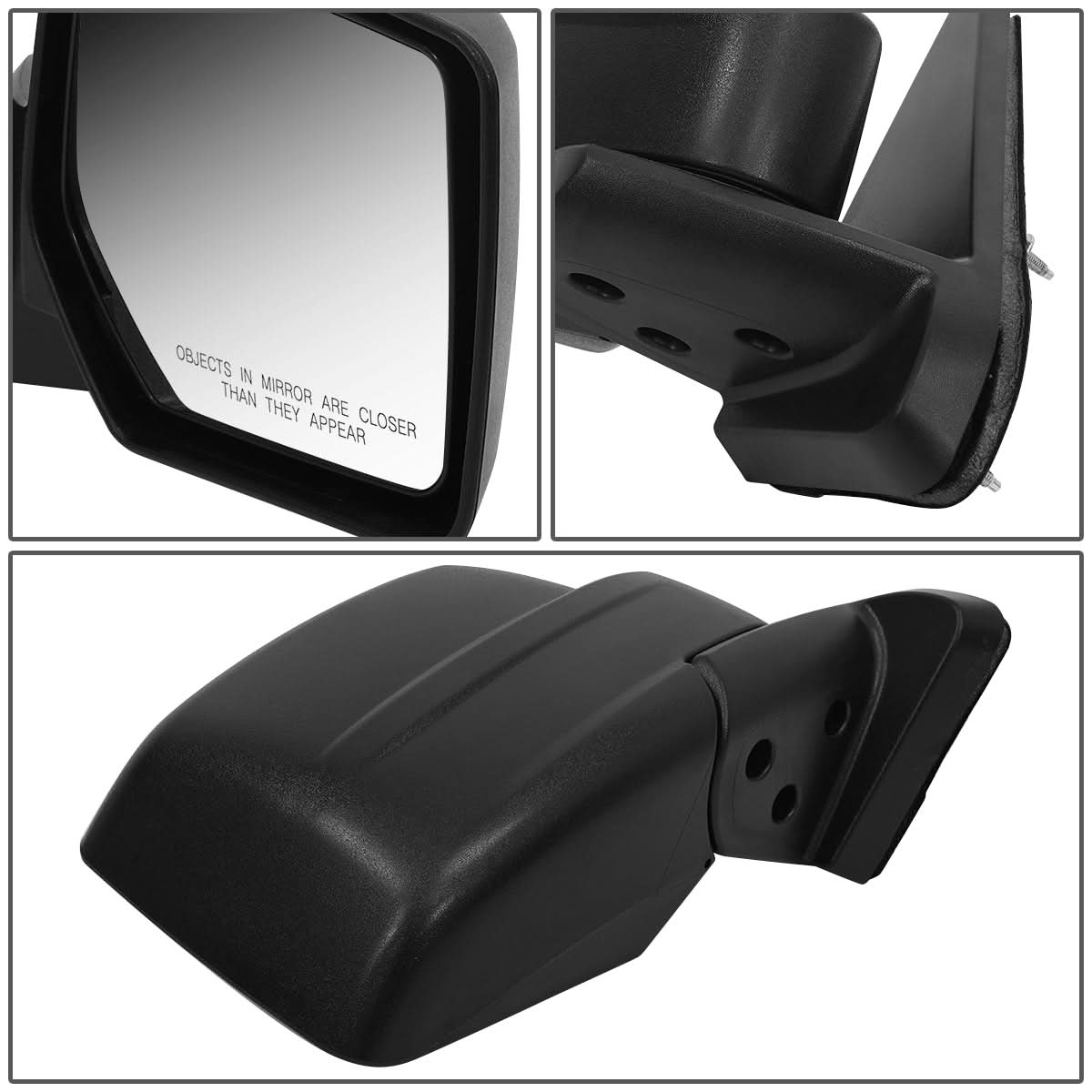 07-17 Jeep Patriot OEM Style Manual Side Mirror - Textured Black Right