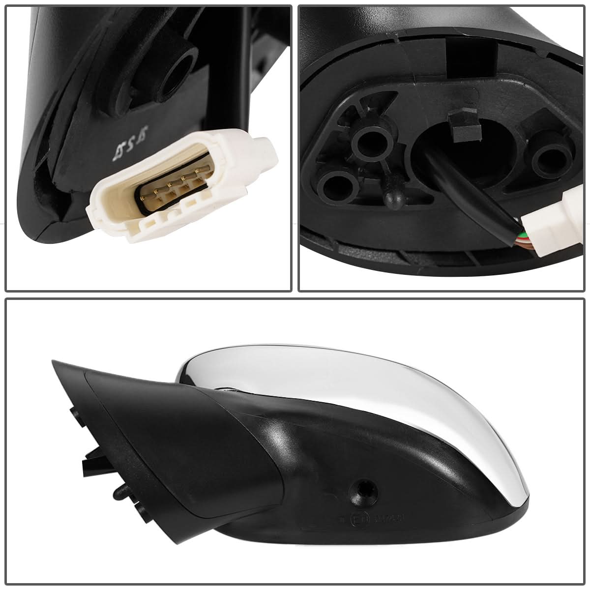 2013-2015 Fiat 500 OEM Style Powered Heated Folding Side Mirror Left