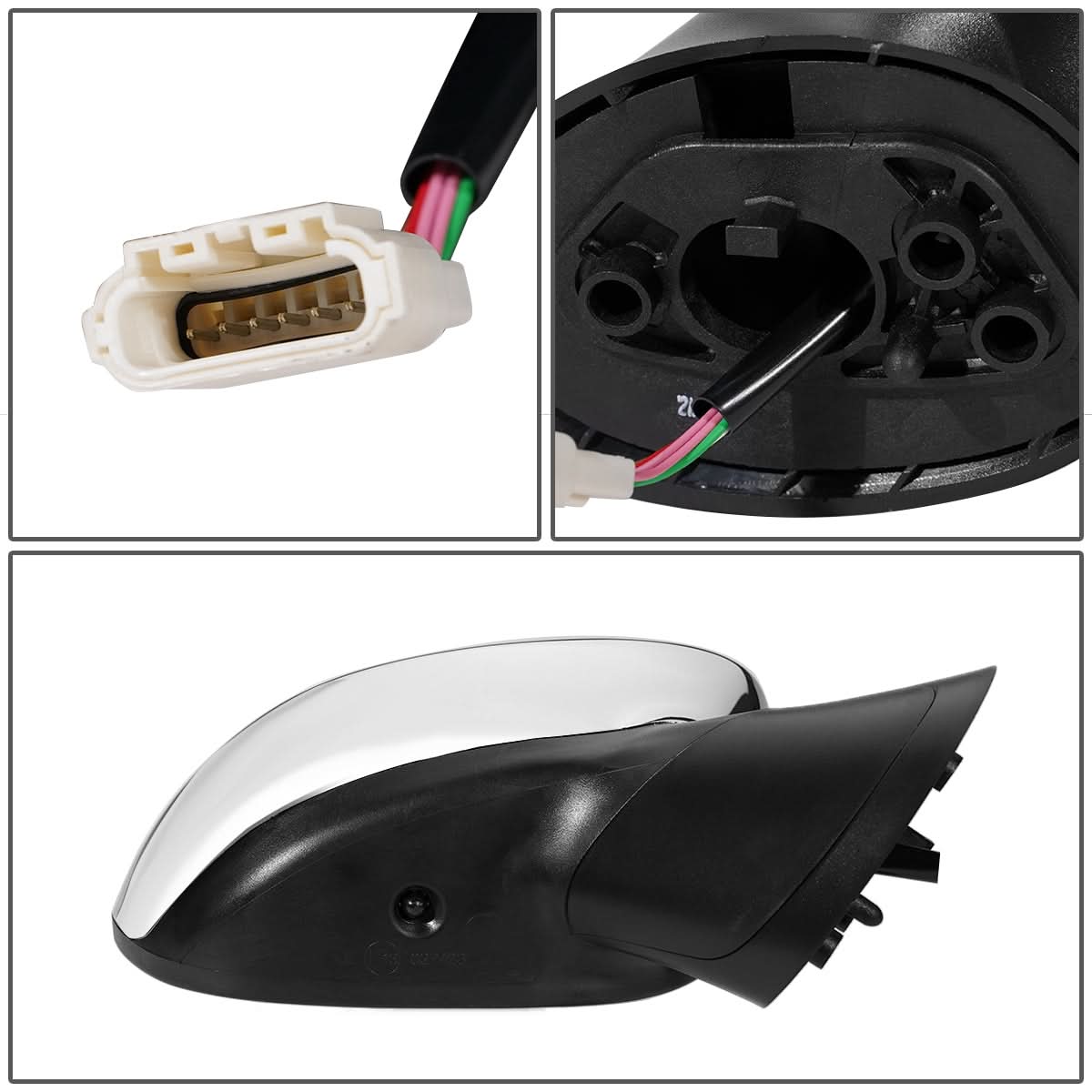 2013-2015 Fiat 500 OEM Style Powered Heated Folding Mirror Right
