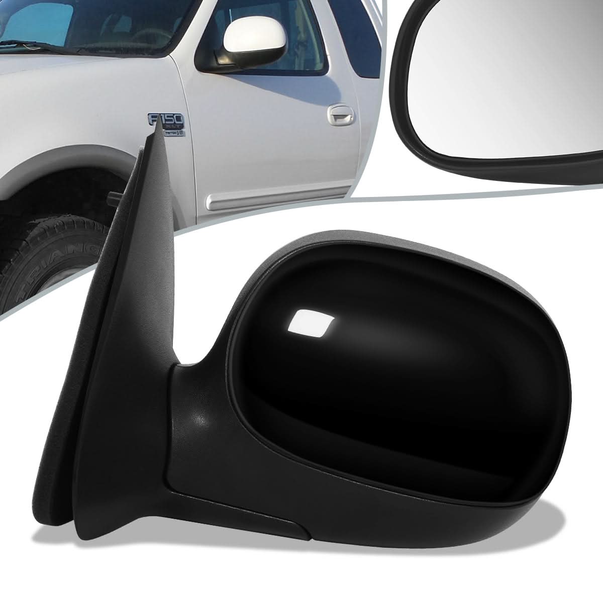 97-03 Ford F-150 / 97-99 F-250 OEM Manual Side Mirror Left
