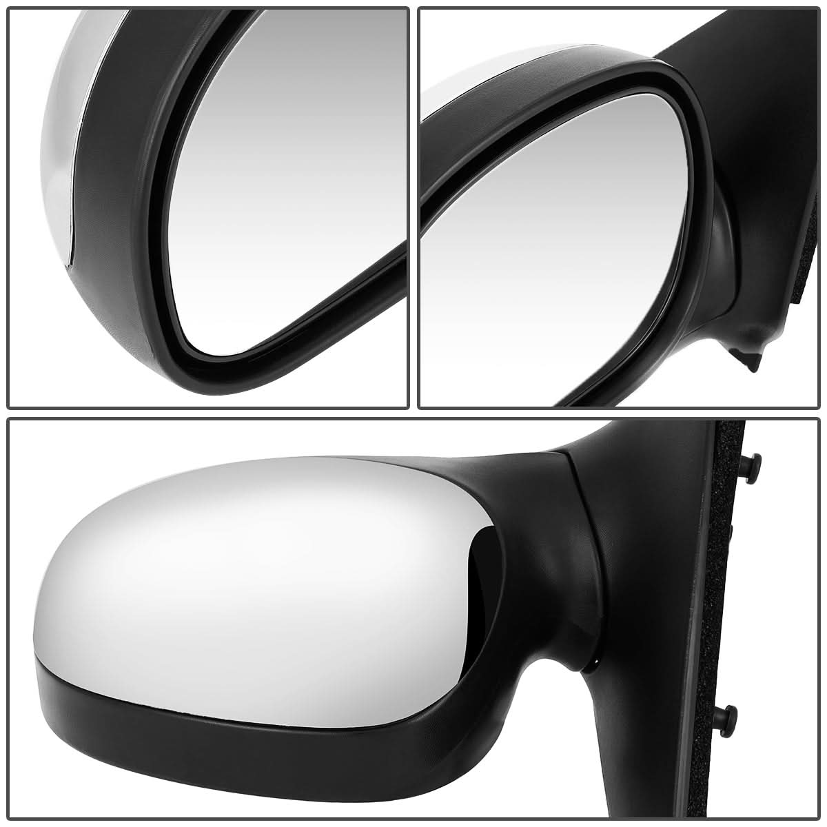 97-03 Ford F-150 / 97-99 F-250 OE Style Manual Side Mirror - Chrome