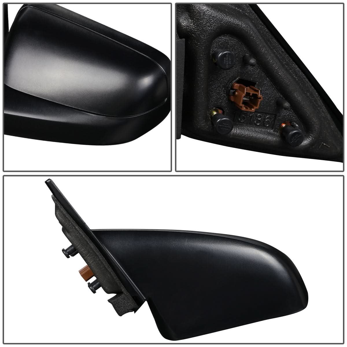 05-09 Ford Mustang OEM Style Powered Side Mirror - Black Left