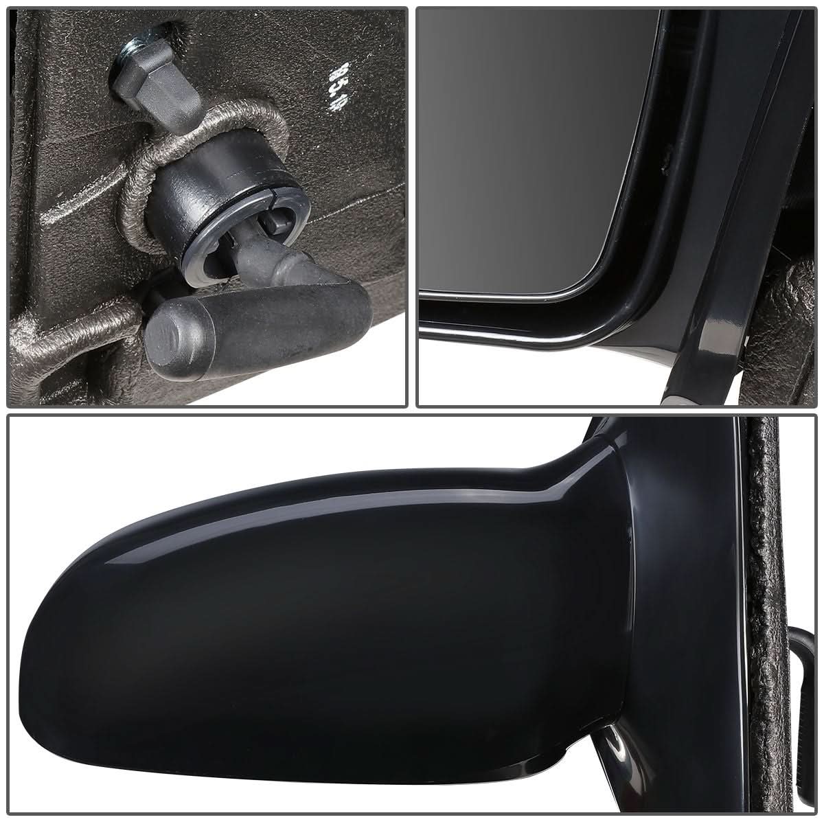 95-05 Chevrolet Cavalier Manual Side Mirror - OEM Paintable Black Left