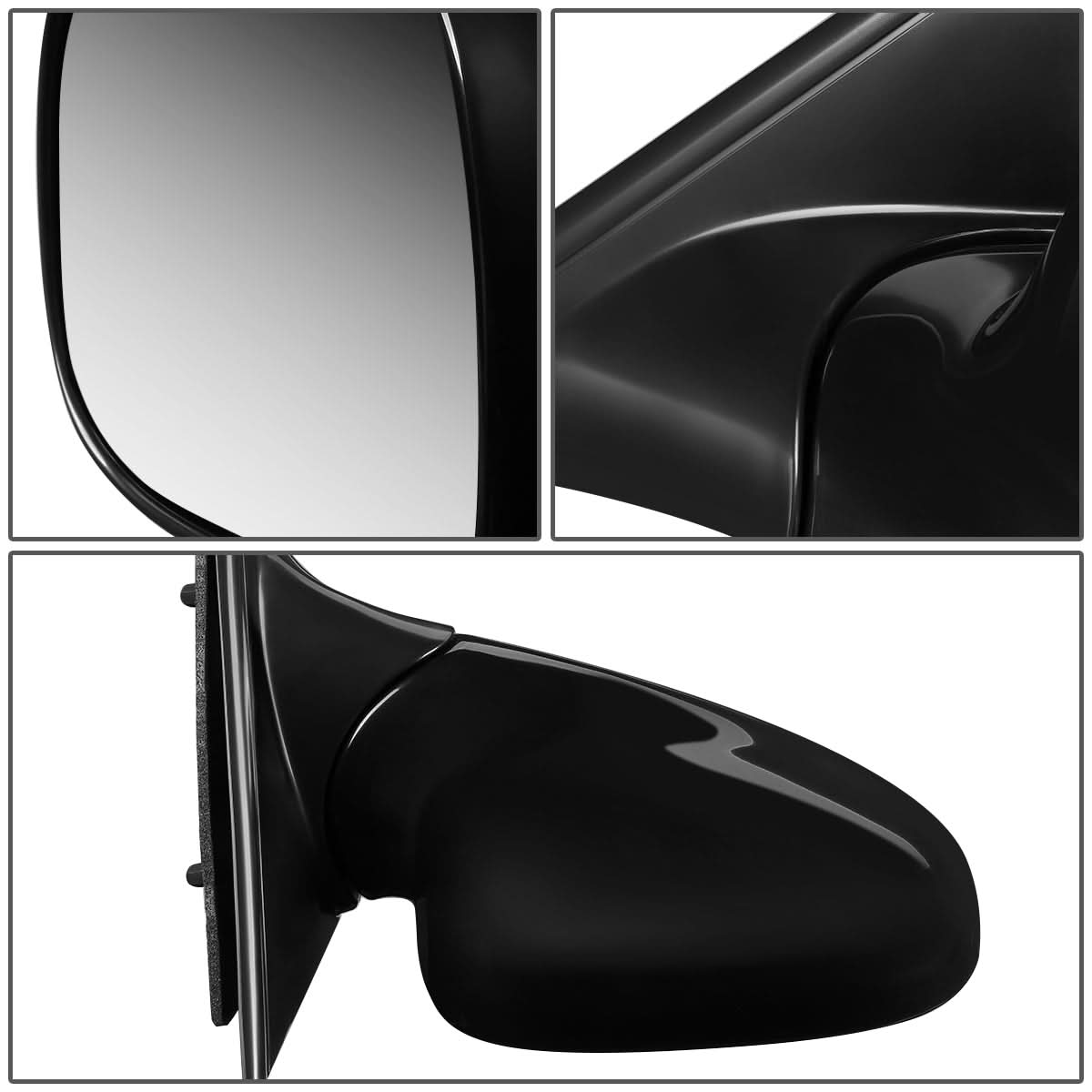 94-97 Chevrolet Blazer S10 GMC Jimmy Sonoma Right Side Mirror - Black