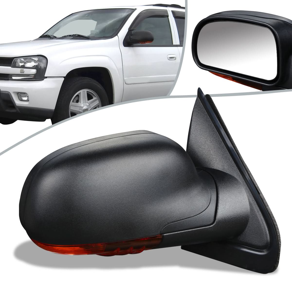 2002-2005 Chevrolet TrailBlazer OEM Heated Mirror - Right Side