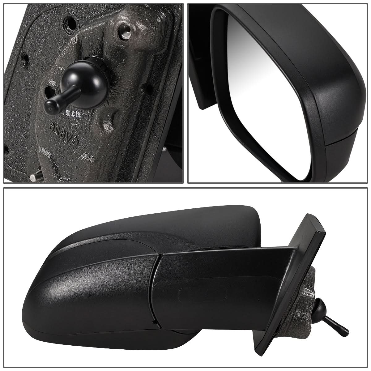 2016-2018 Chevrolet Spark Manual Folding Side Mirror - Right