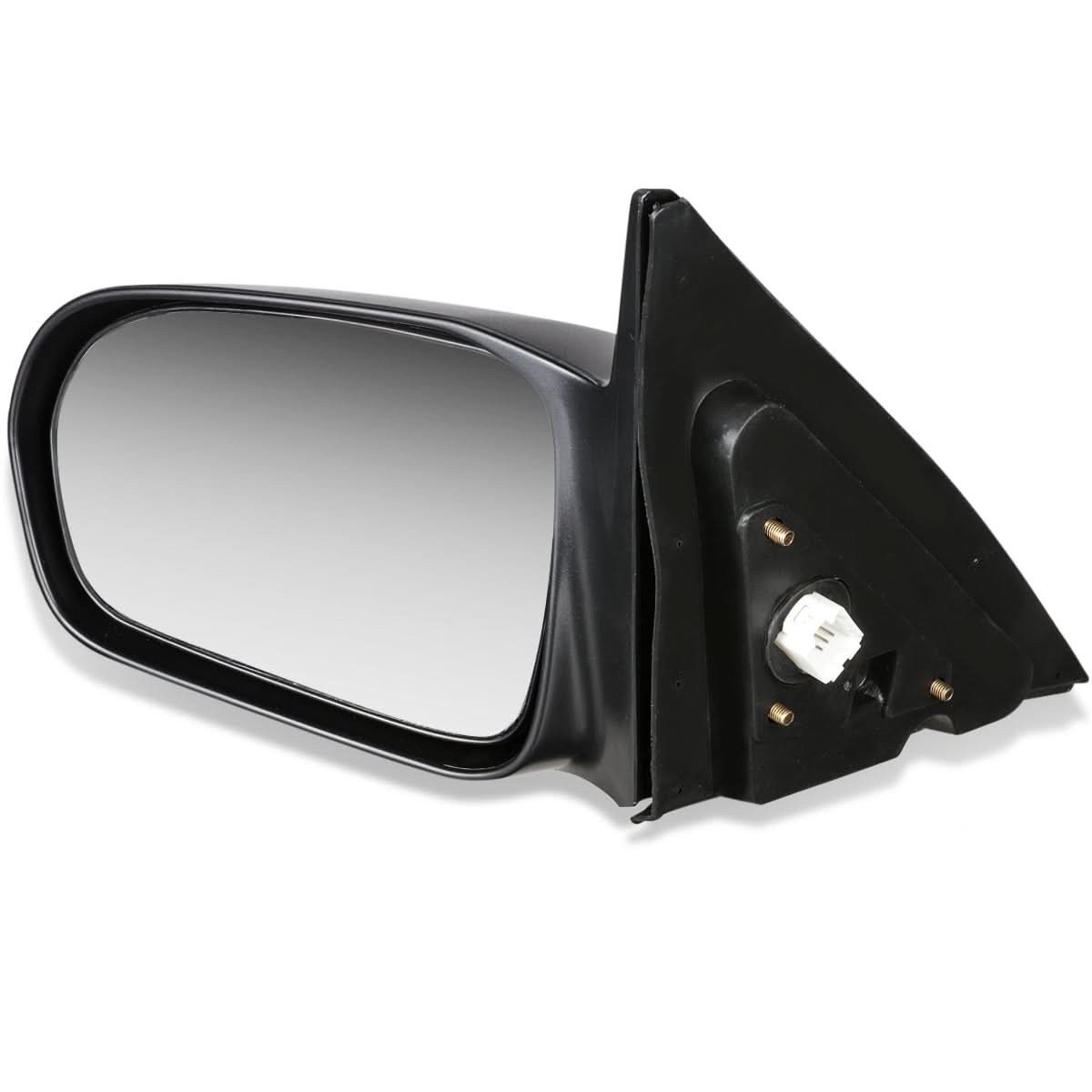 01-05 Honda Civic OEM Powered Side Mirror - Paintable Black Left
